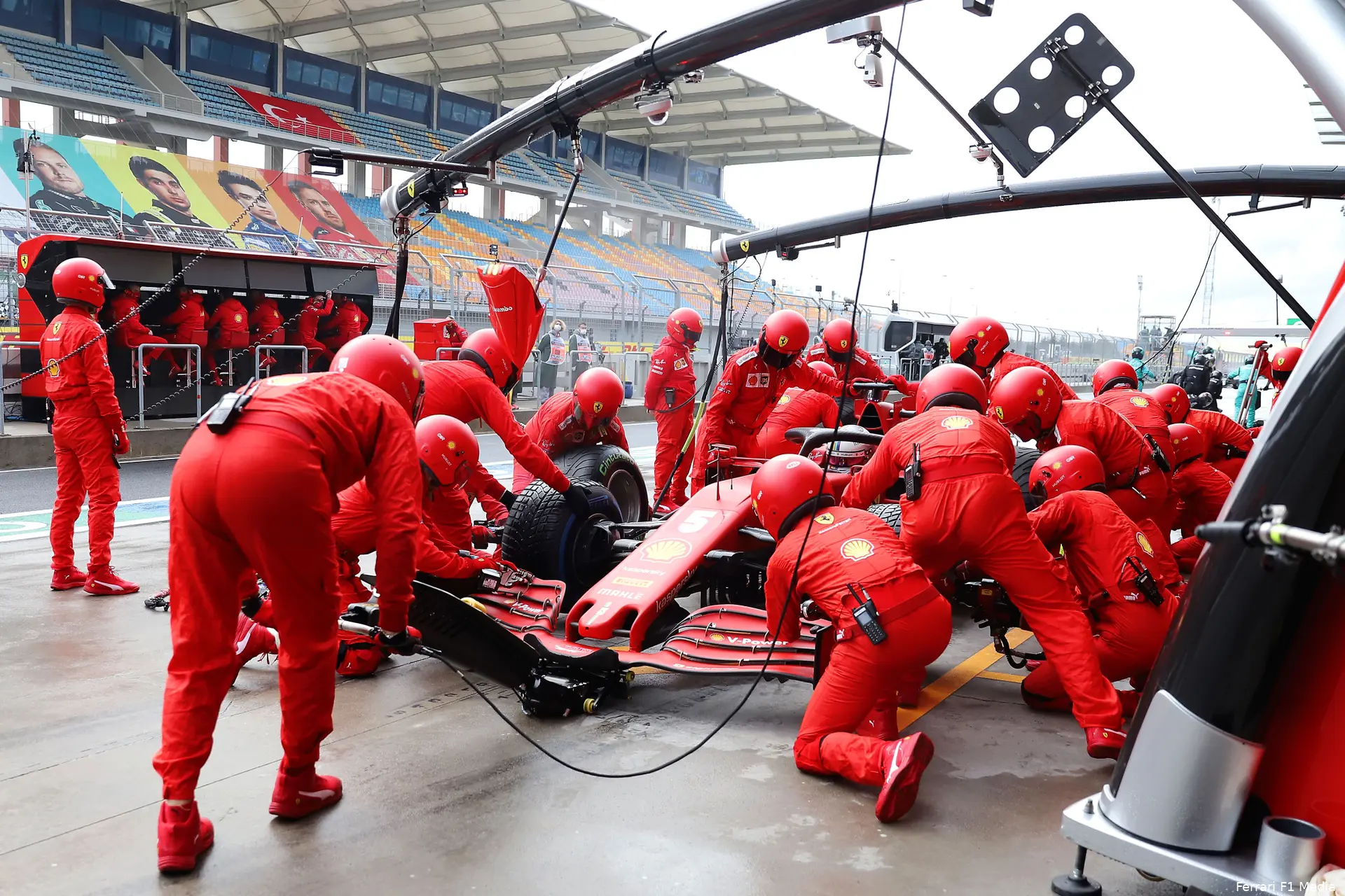 Ferrari pitstop Turkije