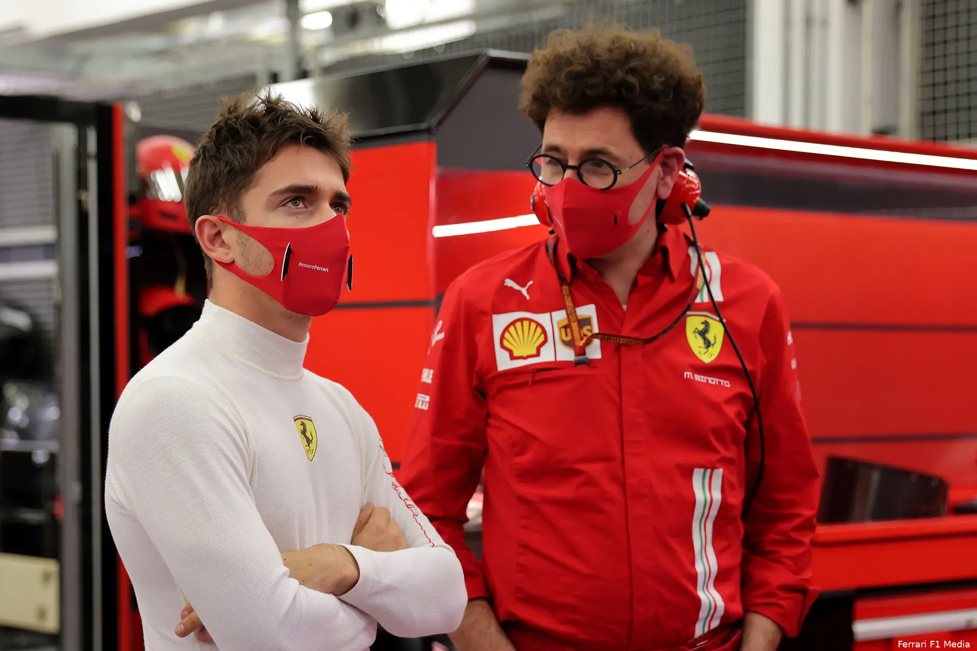 Binotto Leclerc Bahrein 2020
