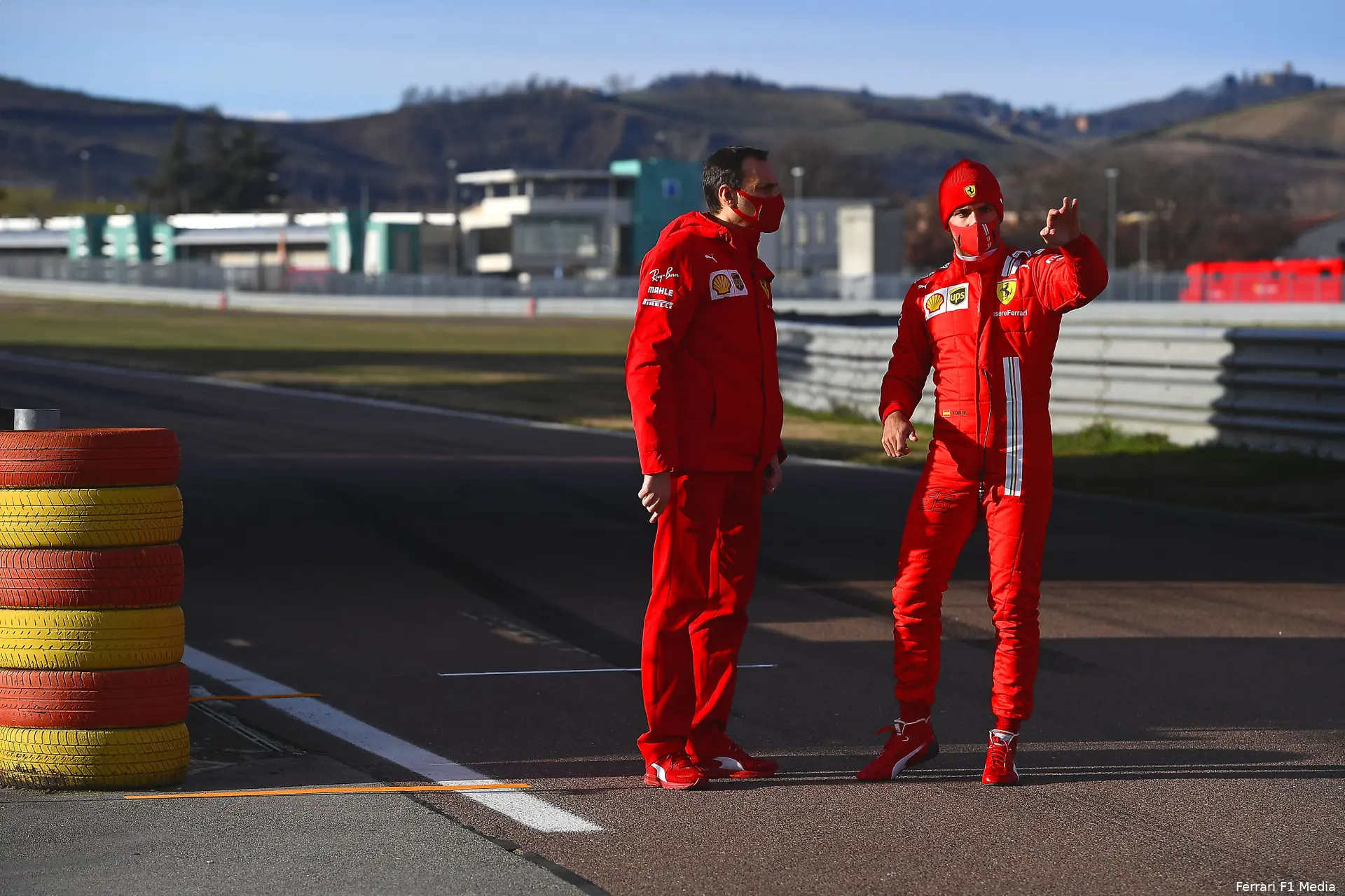 Carlos Sainz Ferrari test Fiorano