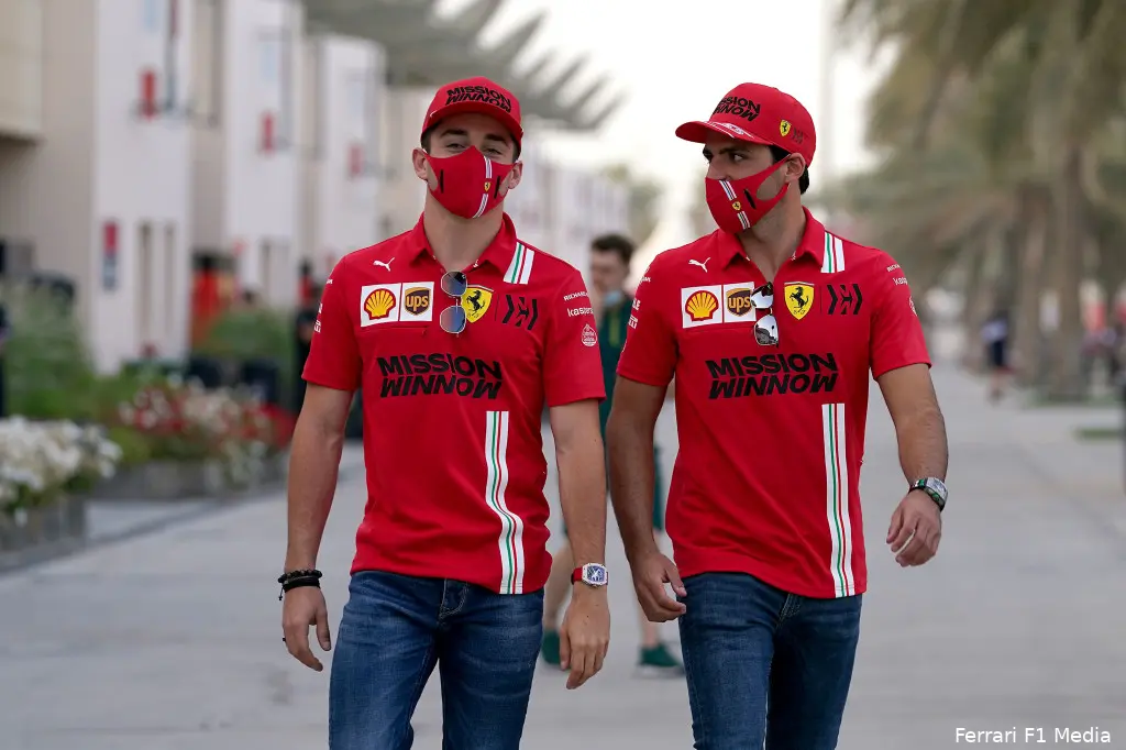 Charles Leclerc Carlos Sainz Ferrari 1