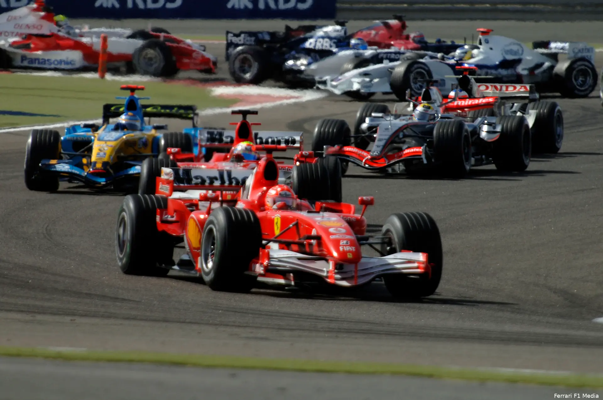 schumacher alonso bahrein 2006