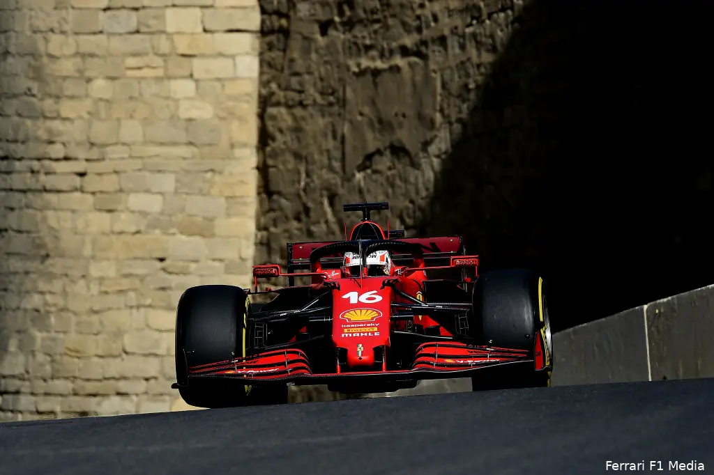 Leclerc Ferrari Baku1