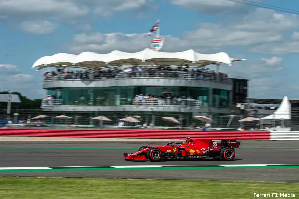 Carlos Sainz SF21 Ferrari Silverstone1