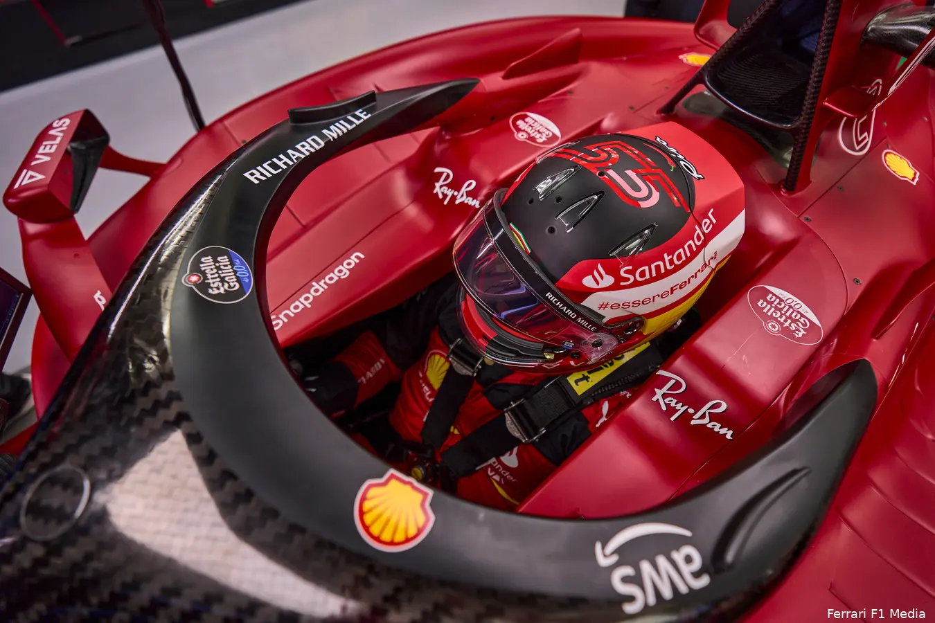 Carlos Sainz cockpit
