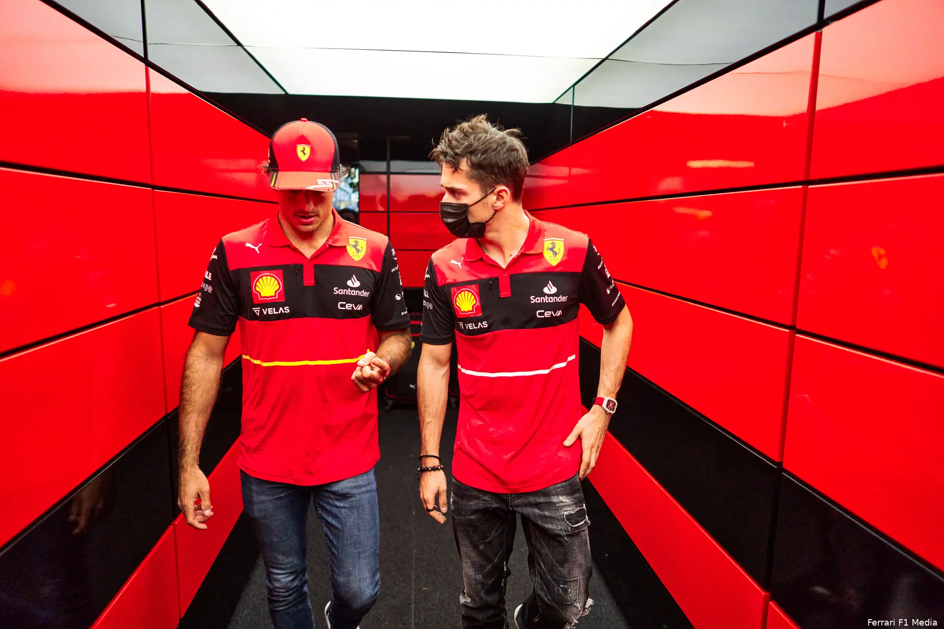 Charles Leclerc Carlos Sainz Ferrari GP Australië