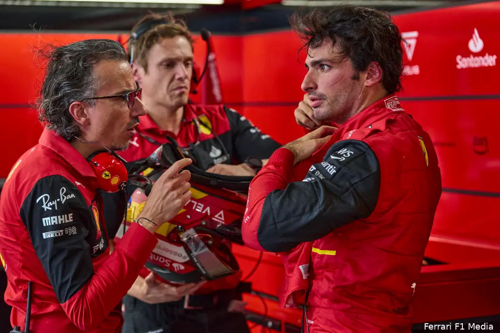 Carlos Sainz Laurent Mekies Ferrari GP Canada