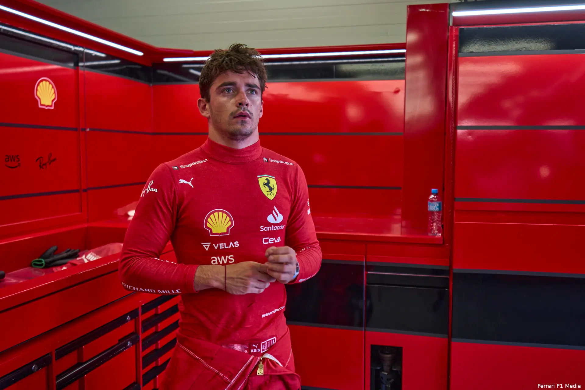 charles leclerc baku after race