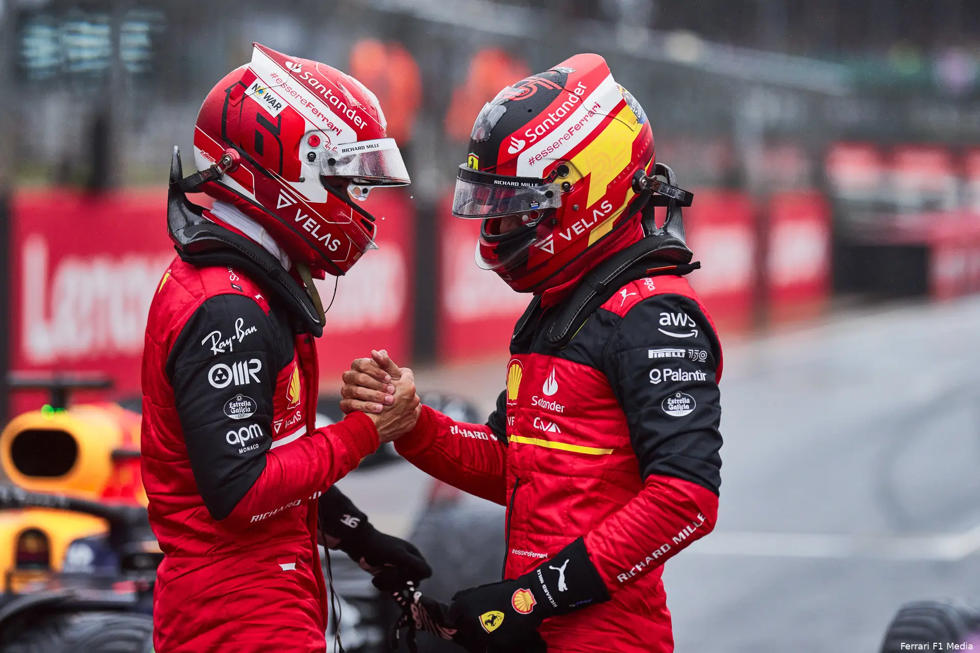Sainz Leclerc zaterdag kwalificatie Engeland 2022
