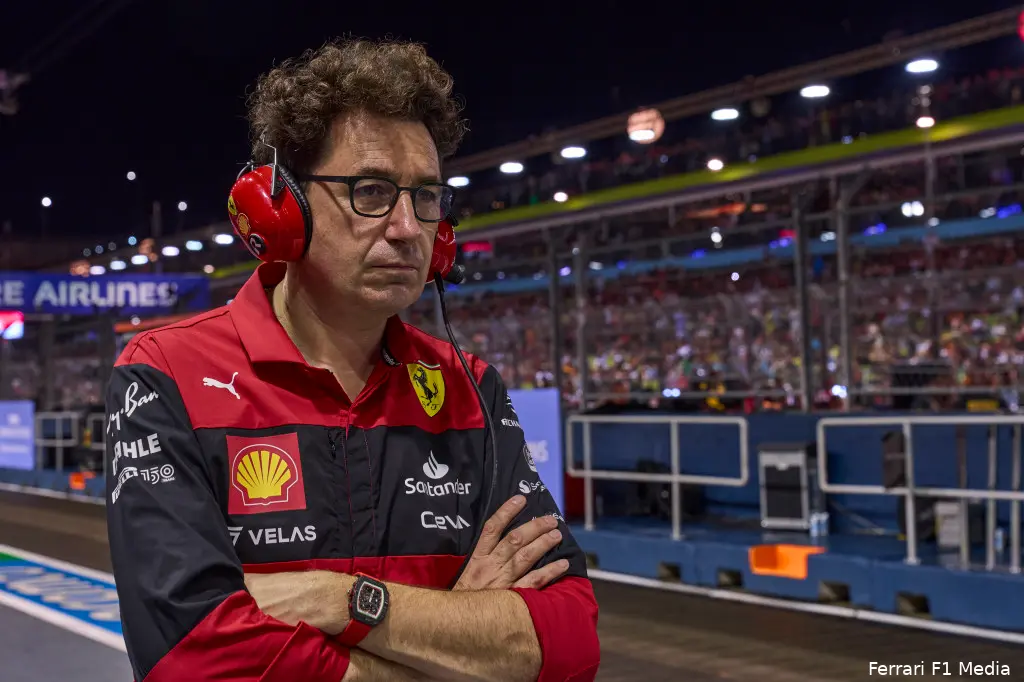 mattia binotto ferrari f1 gp singapore 2022