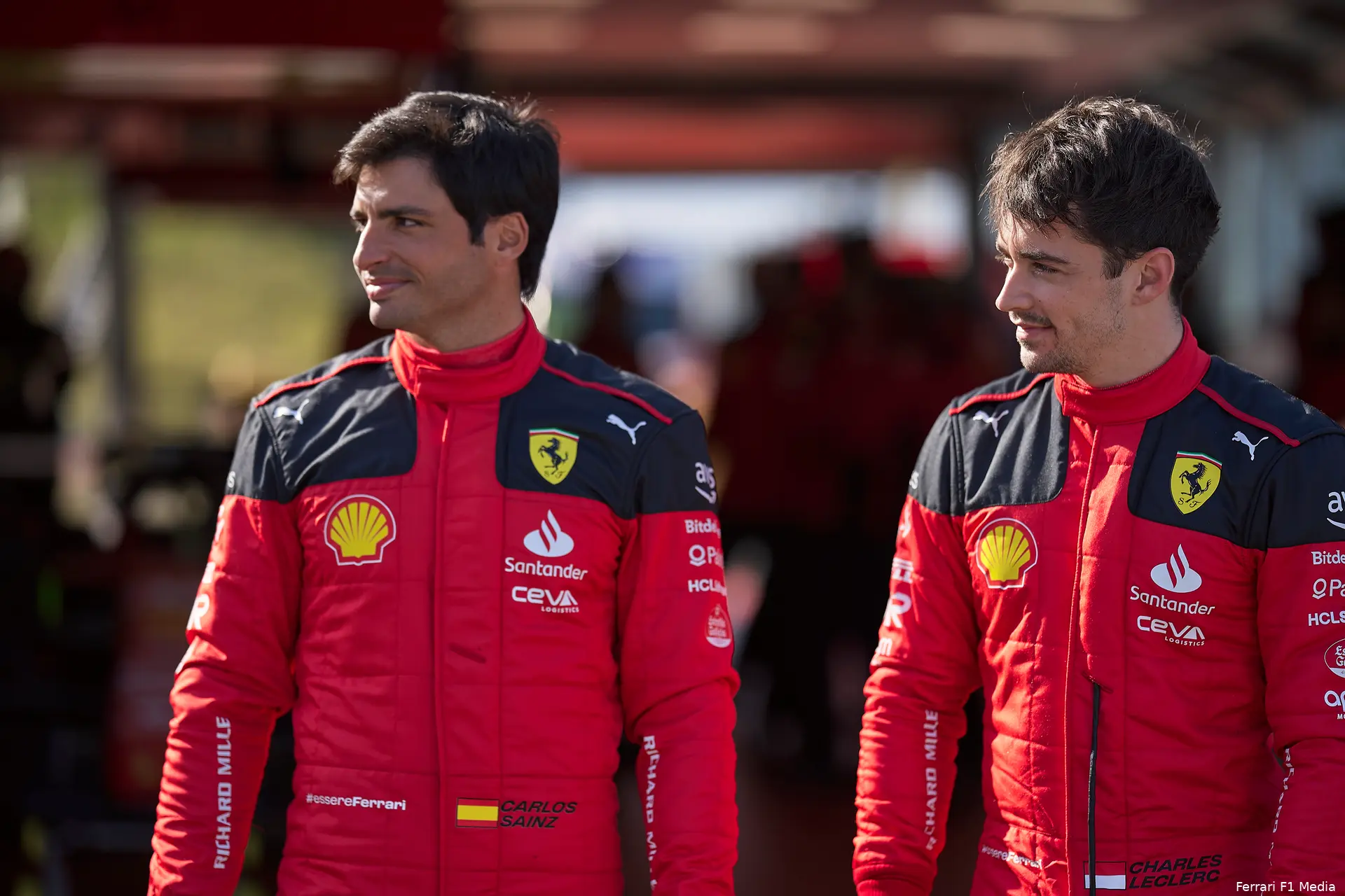 carlos sainz charles leclerc ferrari f1 2023