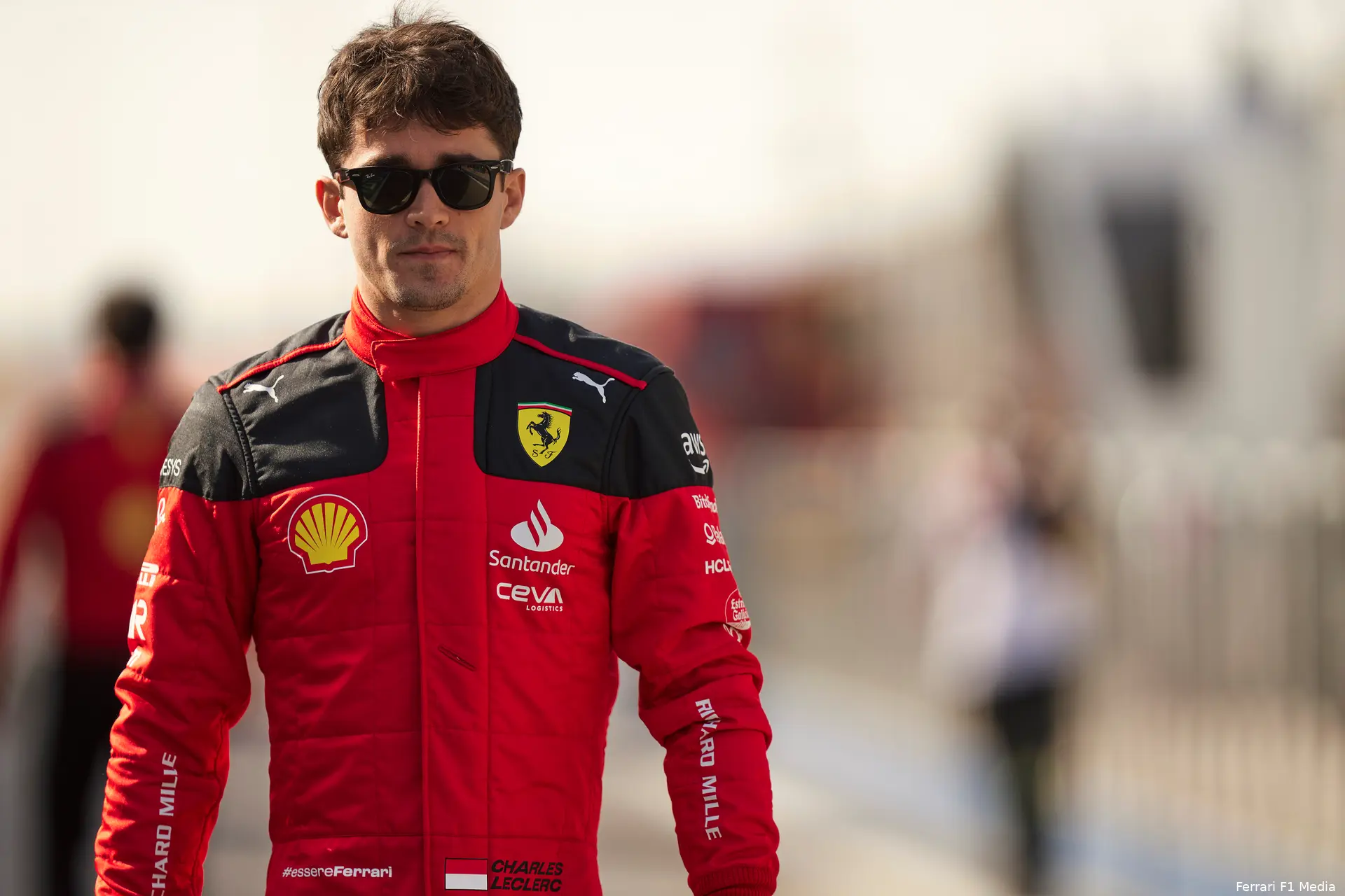 charles leclerc ferrari f1 testing bahrein 2023