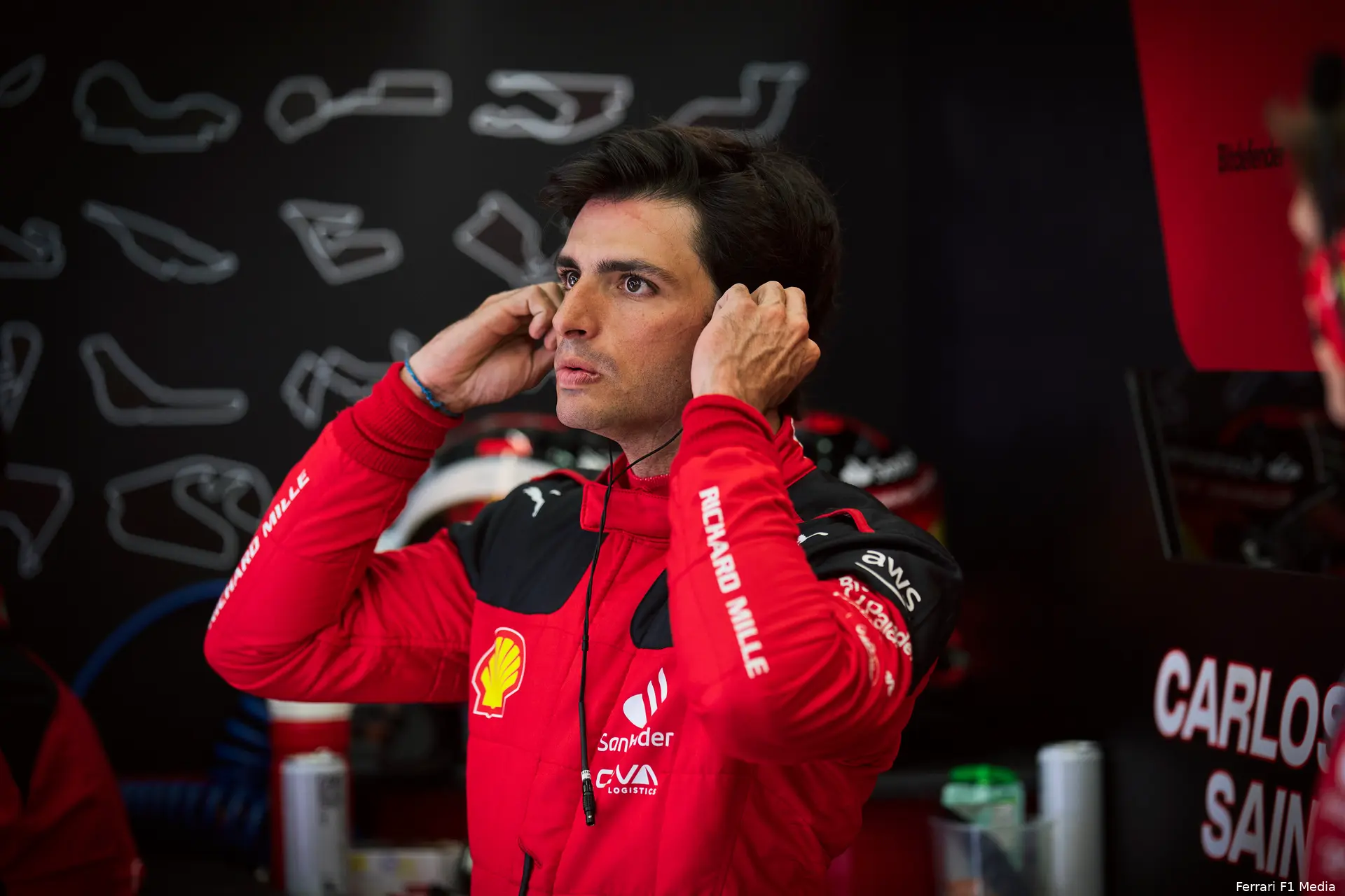 sainz ferrari testdag 3 bahrein 2023
