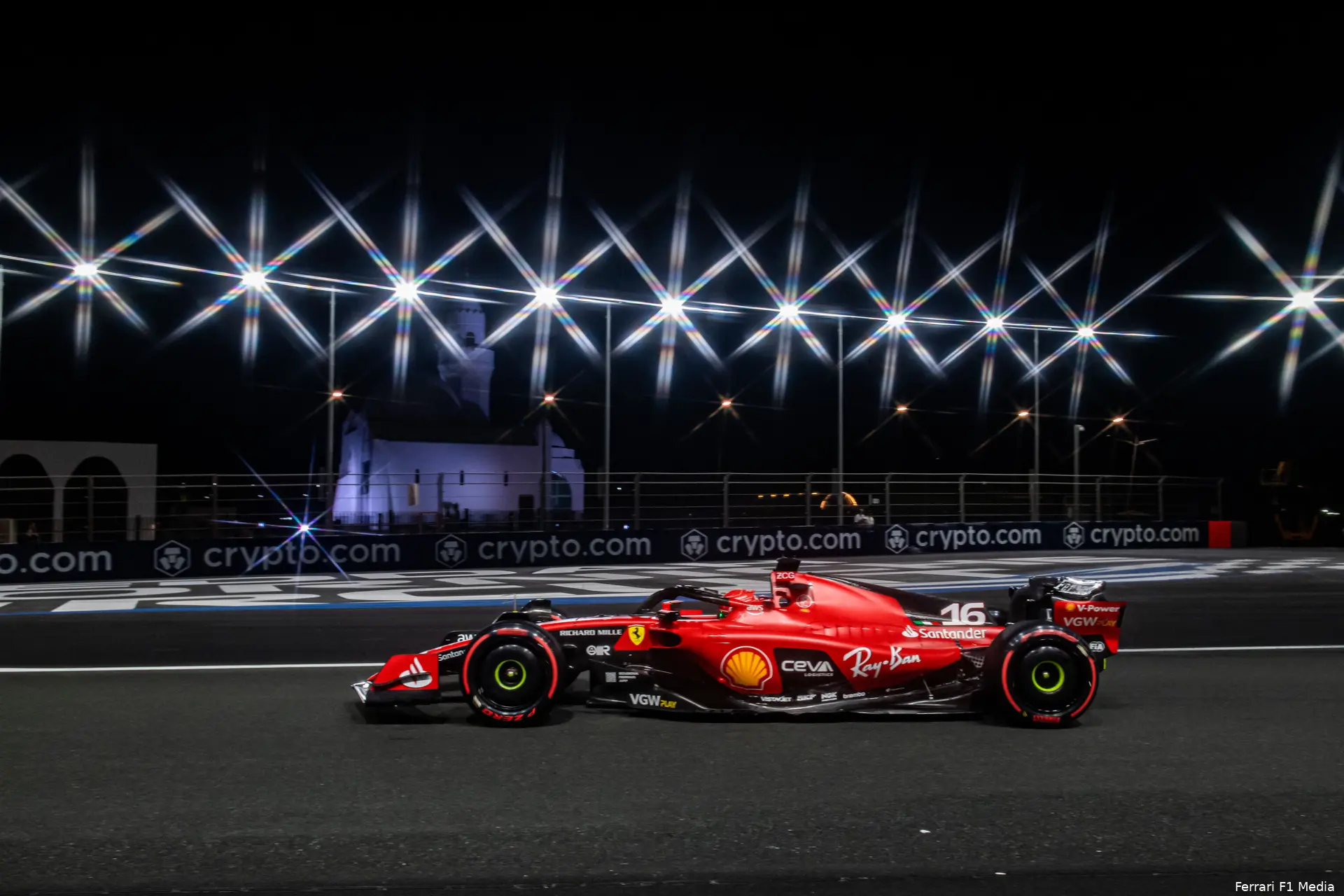 leclerc ferrari zaterdag rijdend kwalificatie jeddah 2023