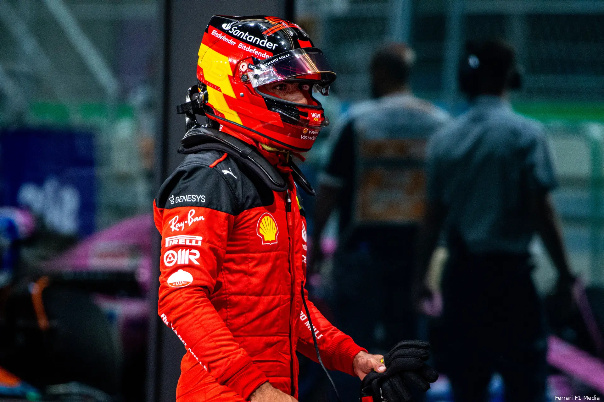 sainz ferrari zaterdag jeddah 2023