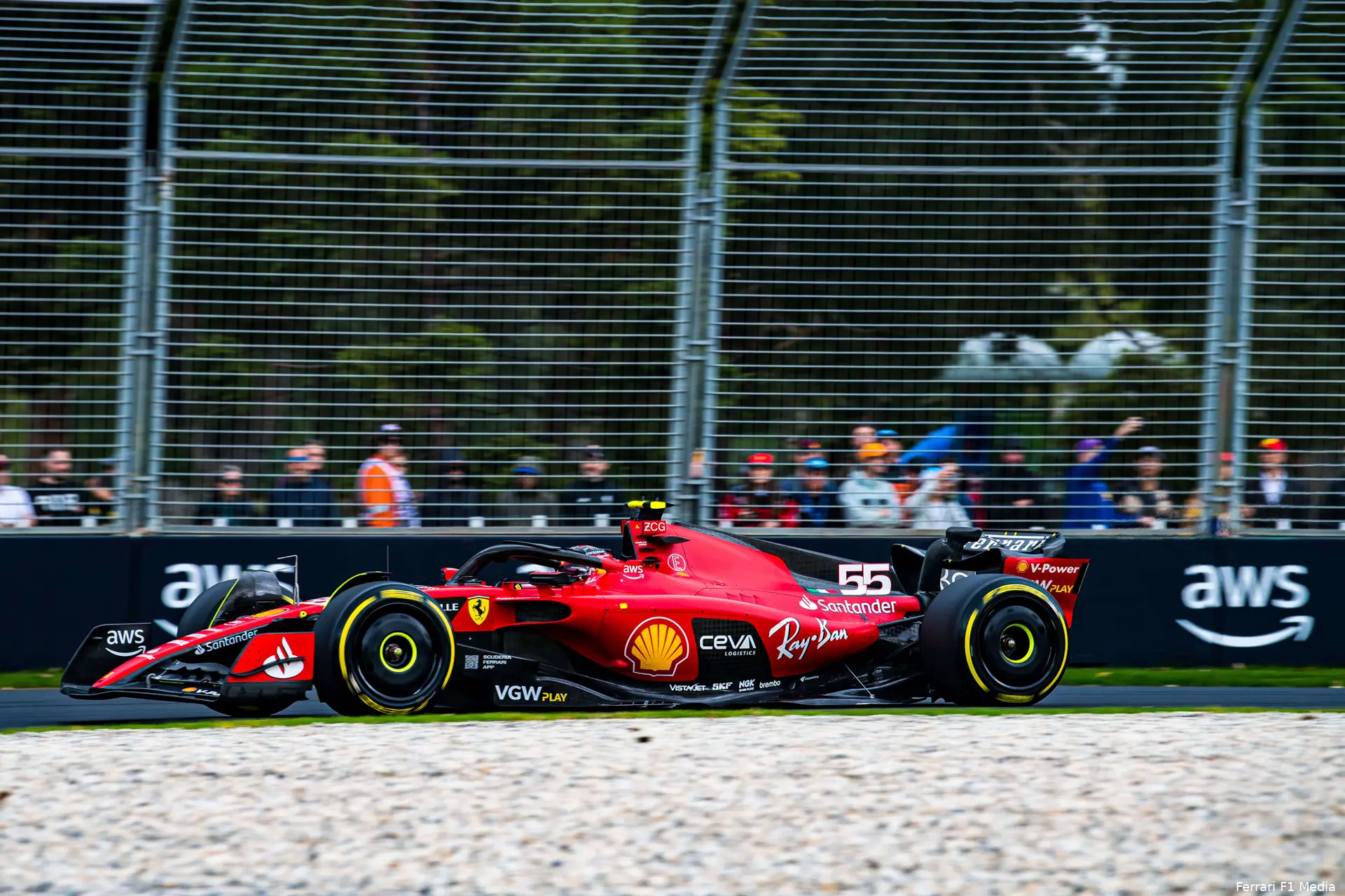ferrari charles leclerc carlos sainz frederic vasseur