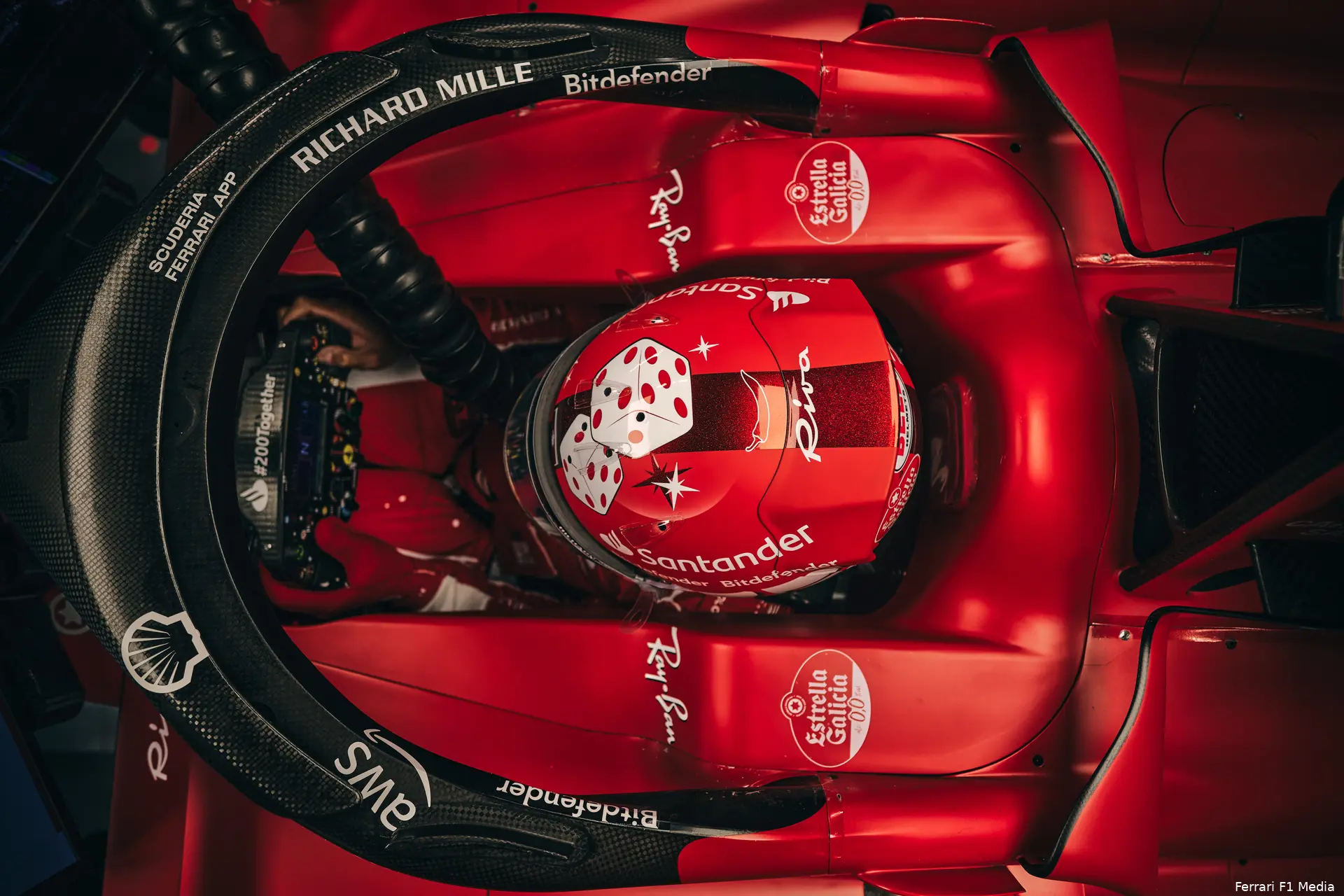 ferrari leclerc sainz lasvegas