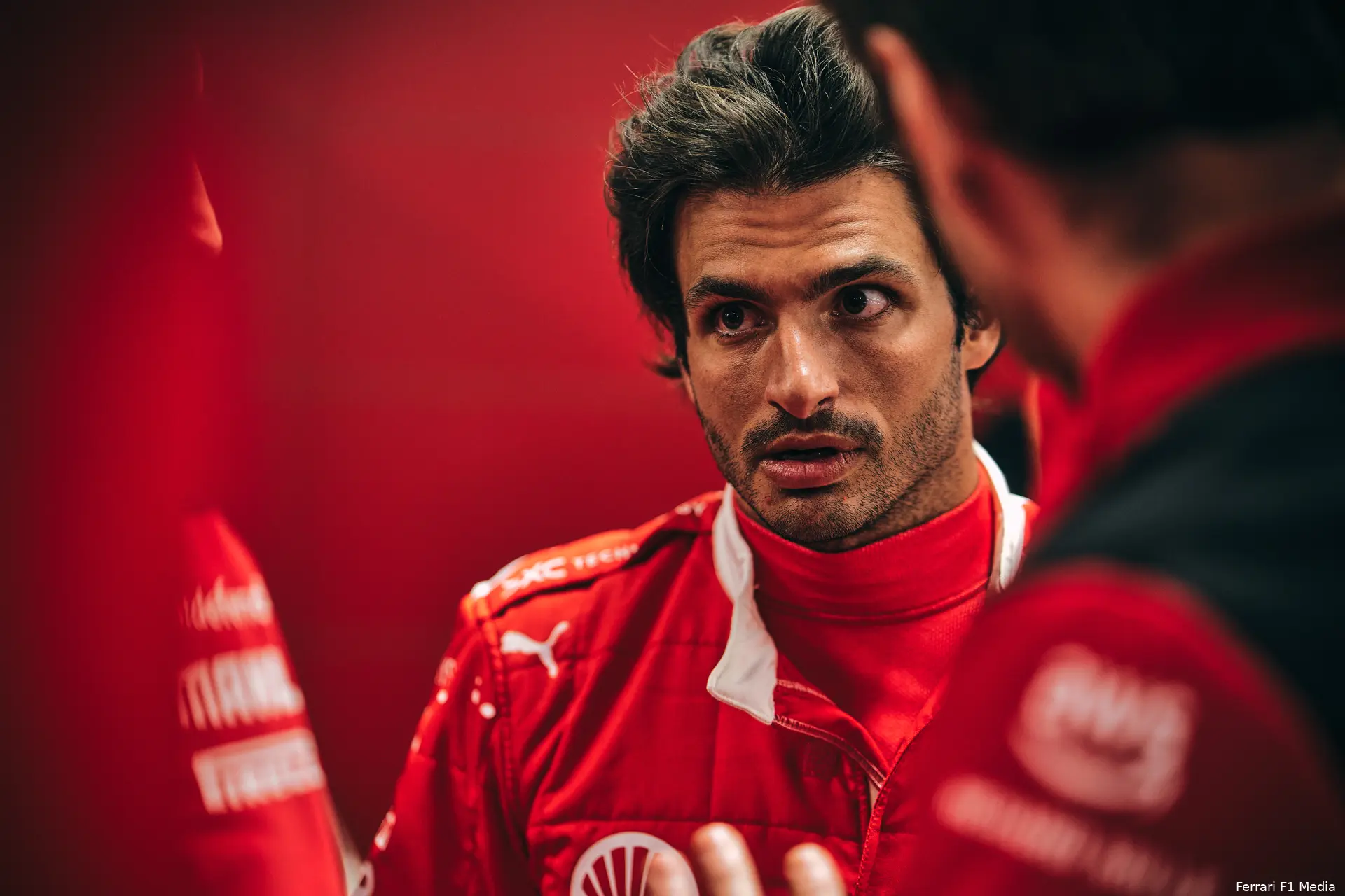 ferrari leclerc sainz lasvegas