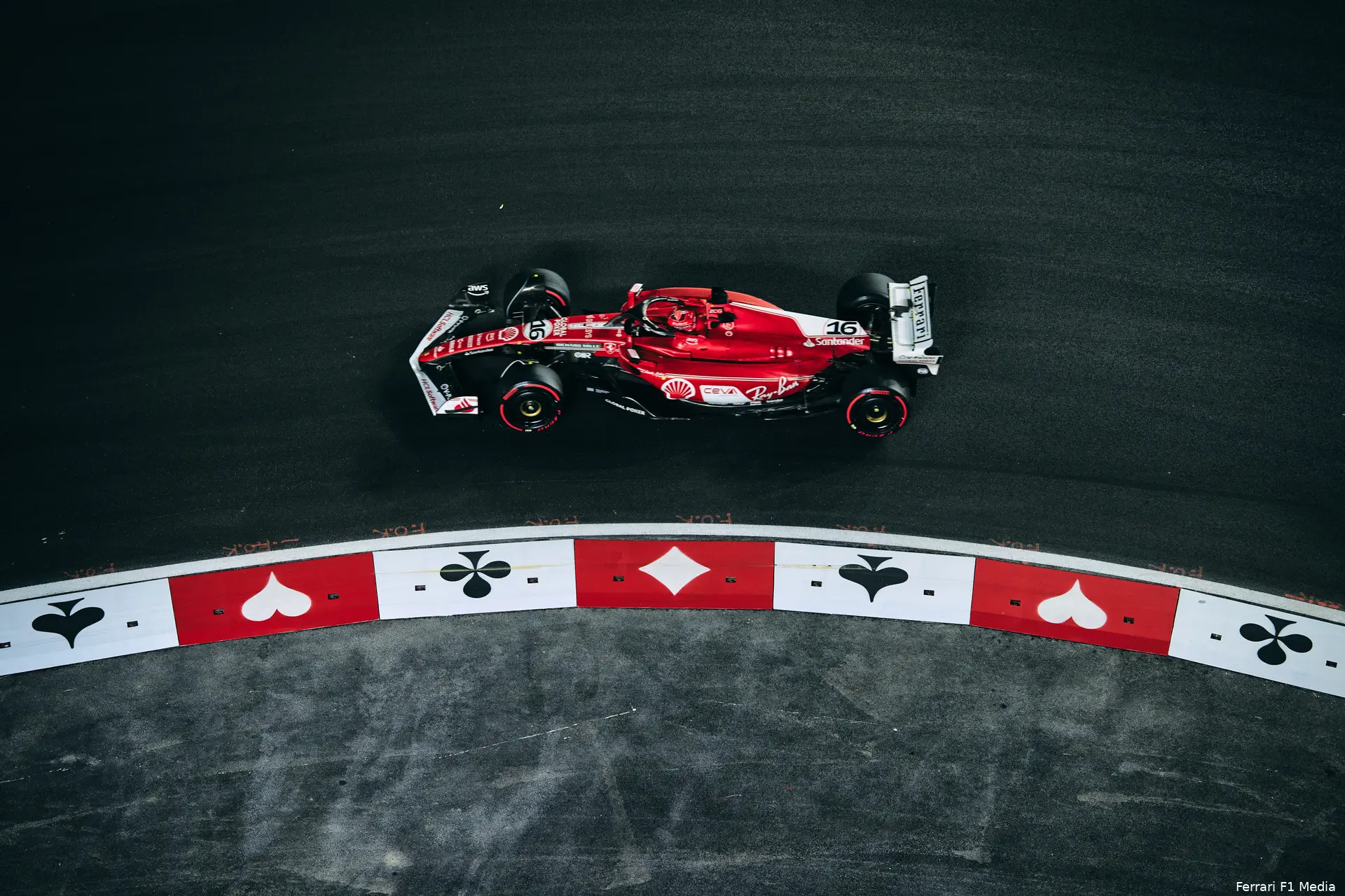 leclerc lasvegas sf 23 ferrari