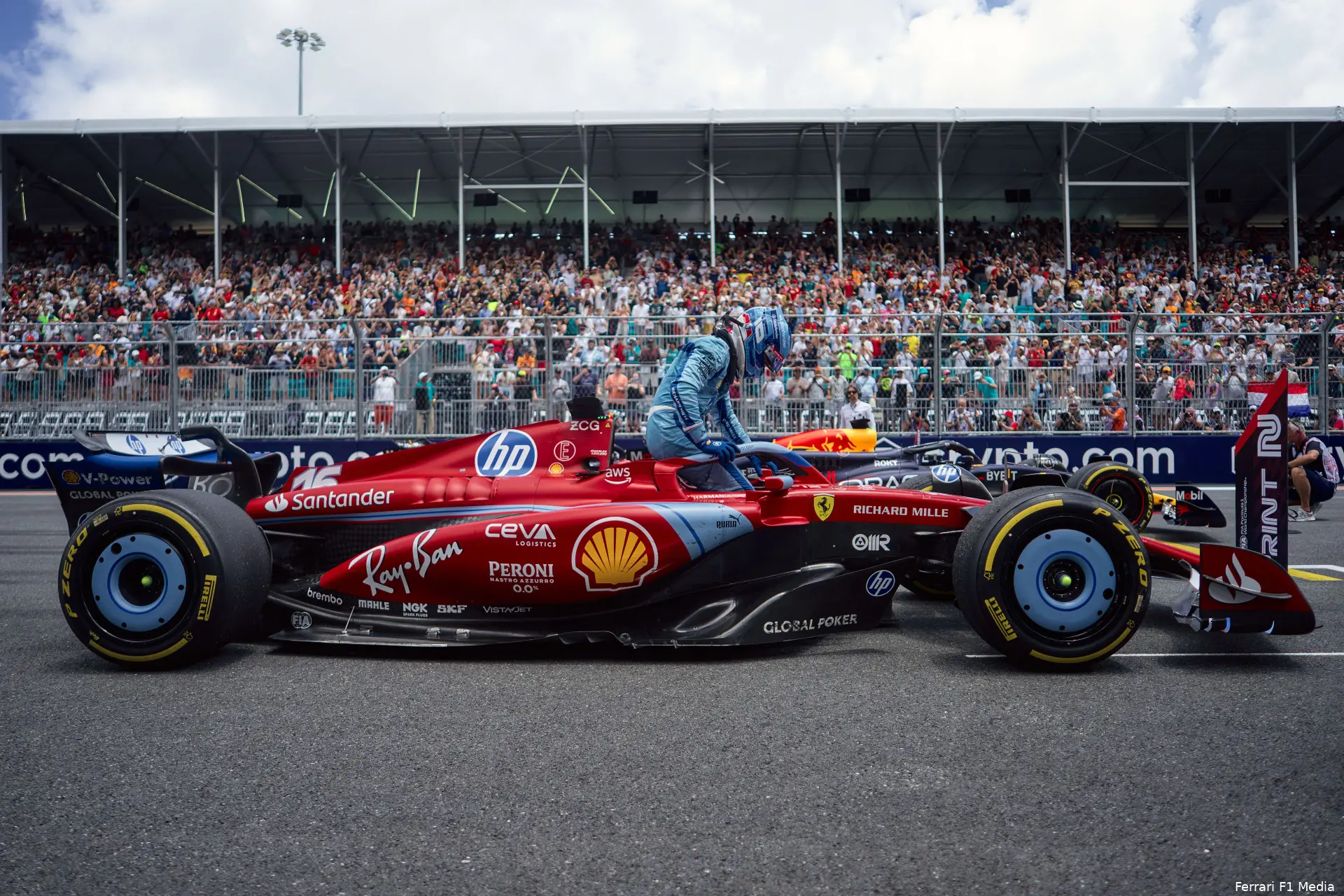 charles leclerc miami 2024 ferrari