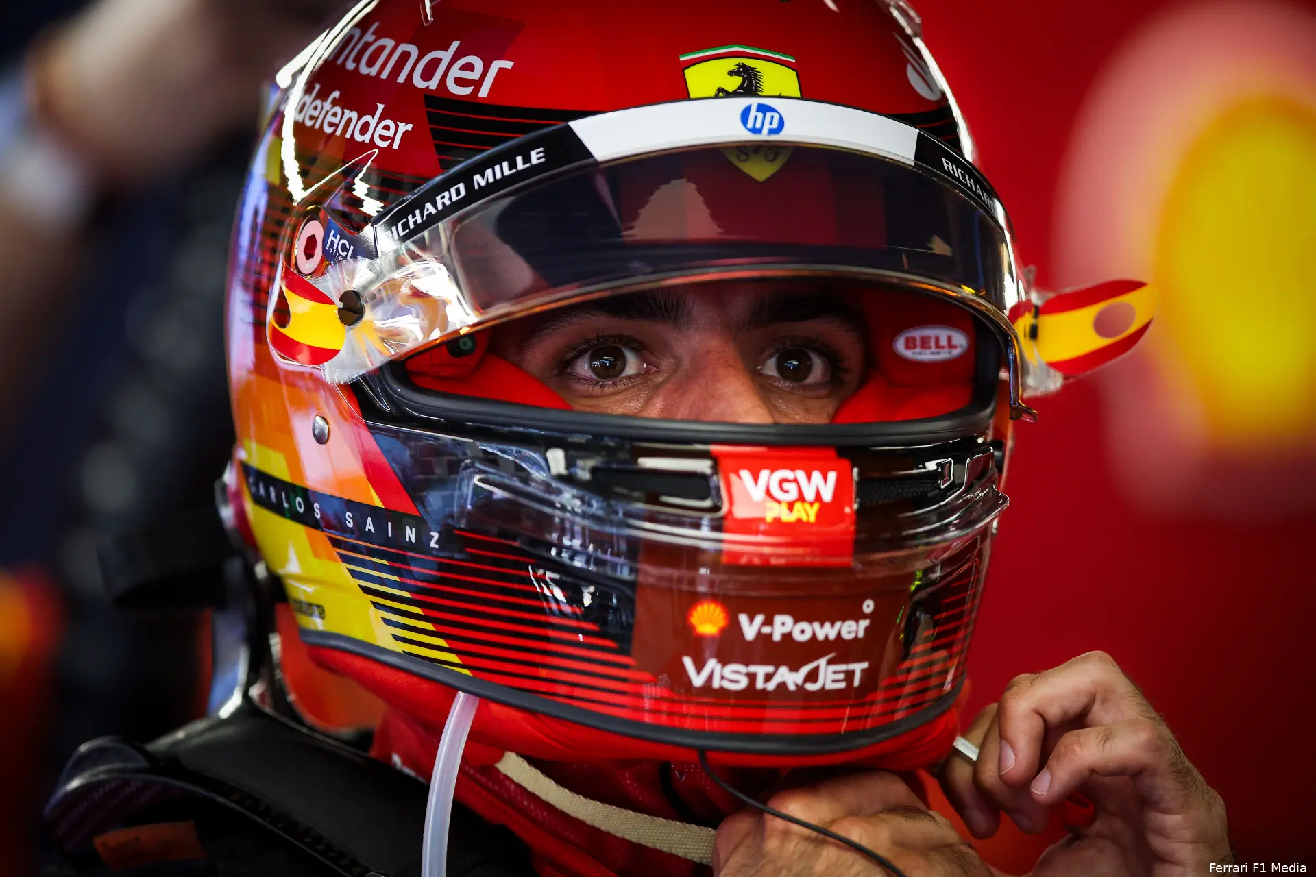 carlos sainz spanje race ferrari 2024