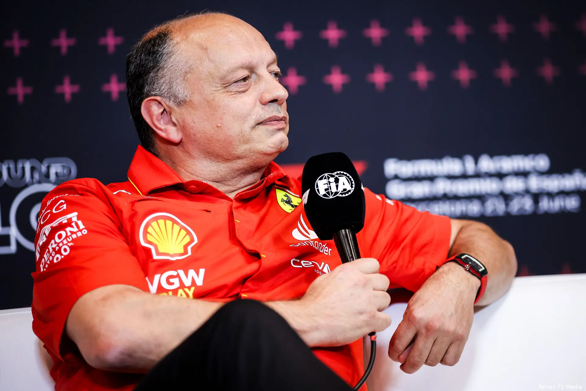 fred vasseur ferrari spanje vrijdag 2024