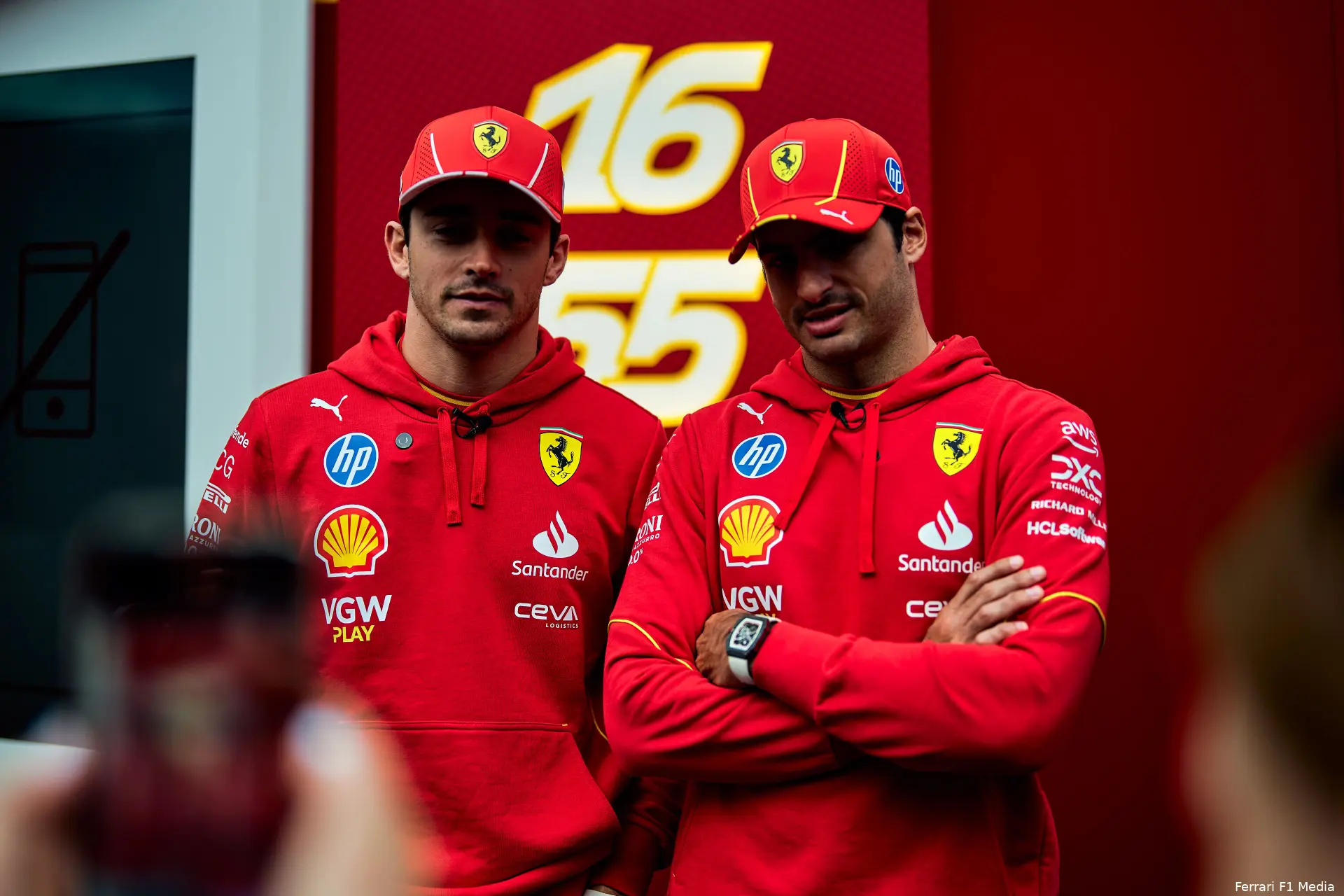 charles leclerc carlos sainz ferrari groot brittannie vrijdag 2024 4