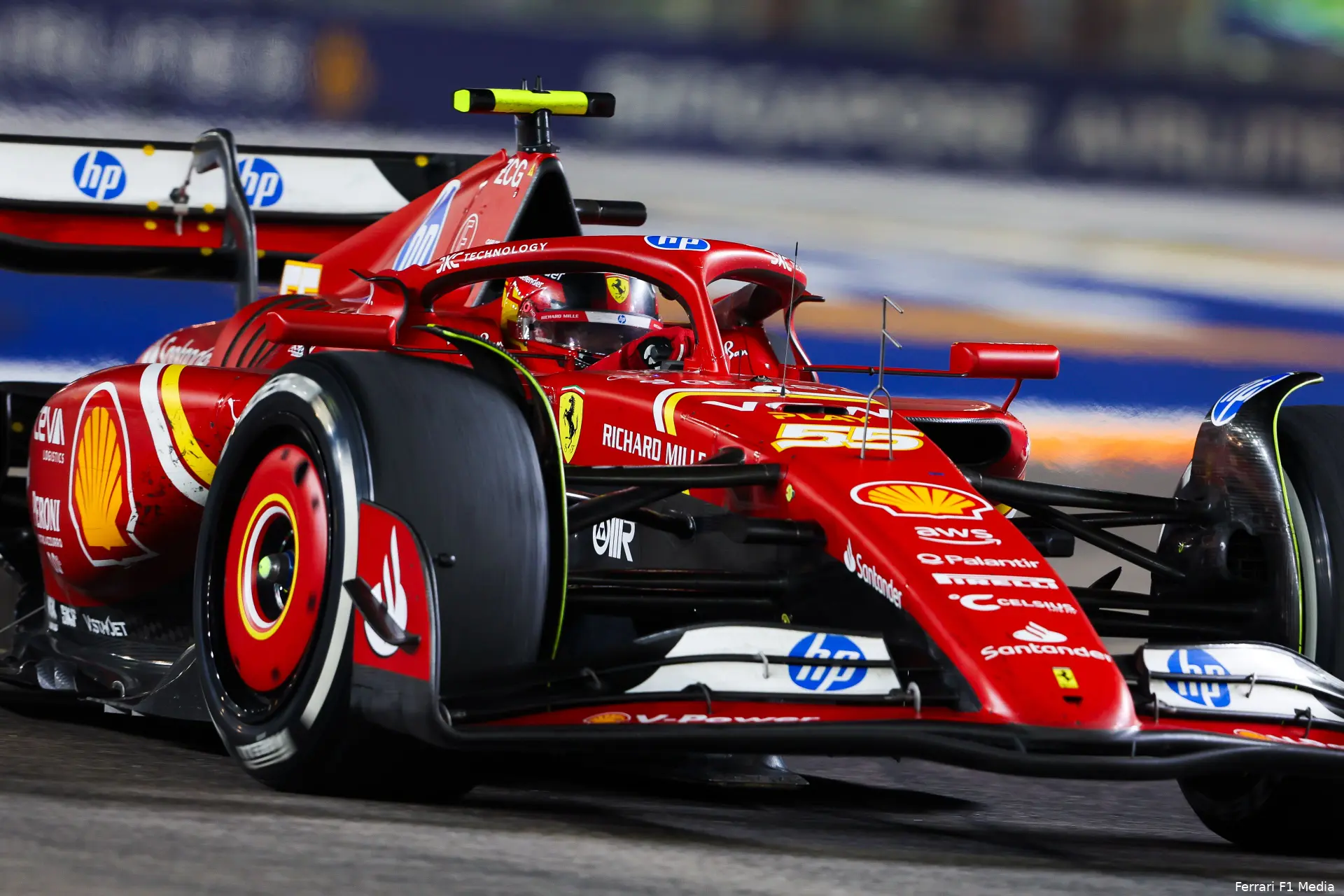 ferrari carlos sainz singapore gp zondag 2024 4