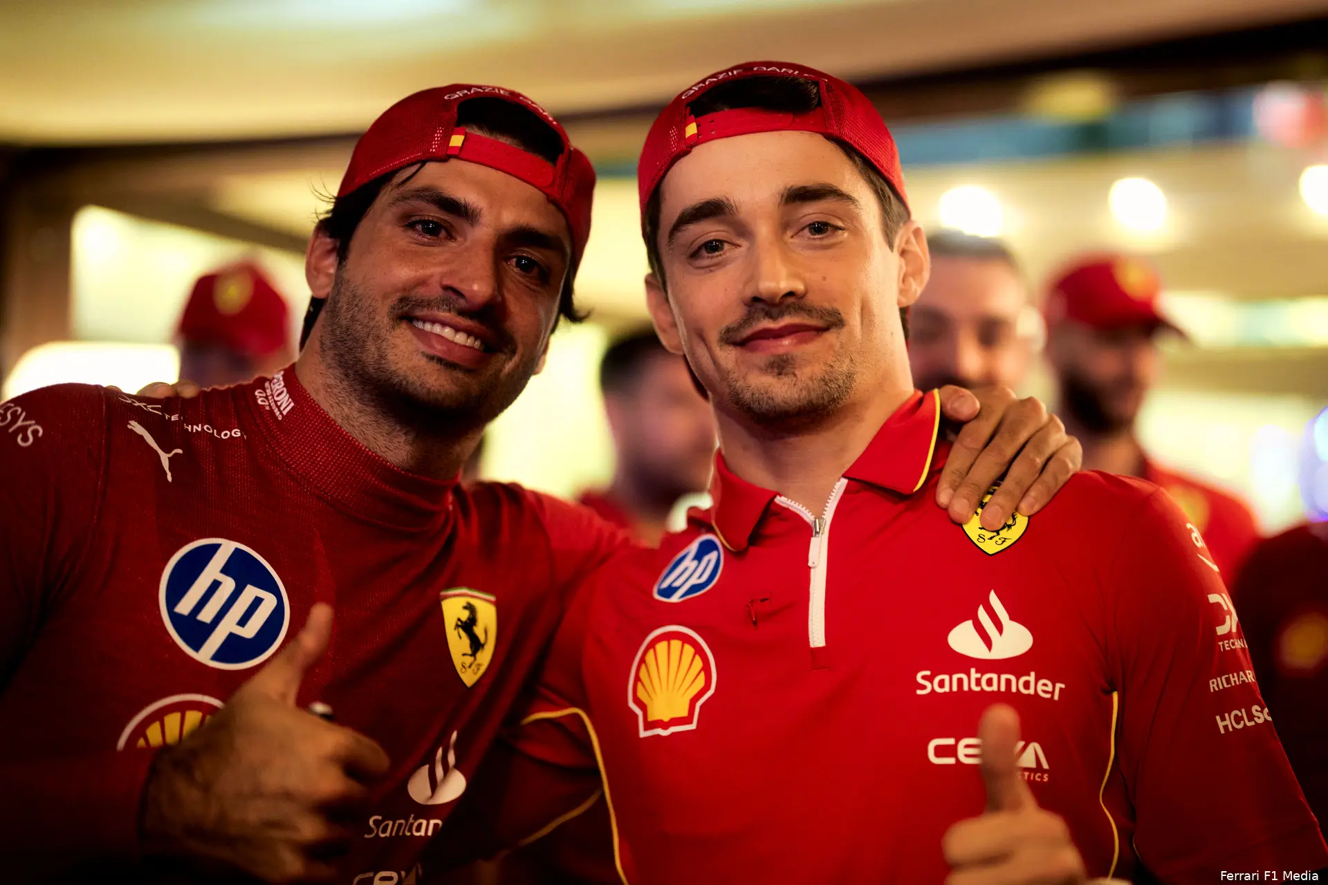 sainz leclerc ferrari 4