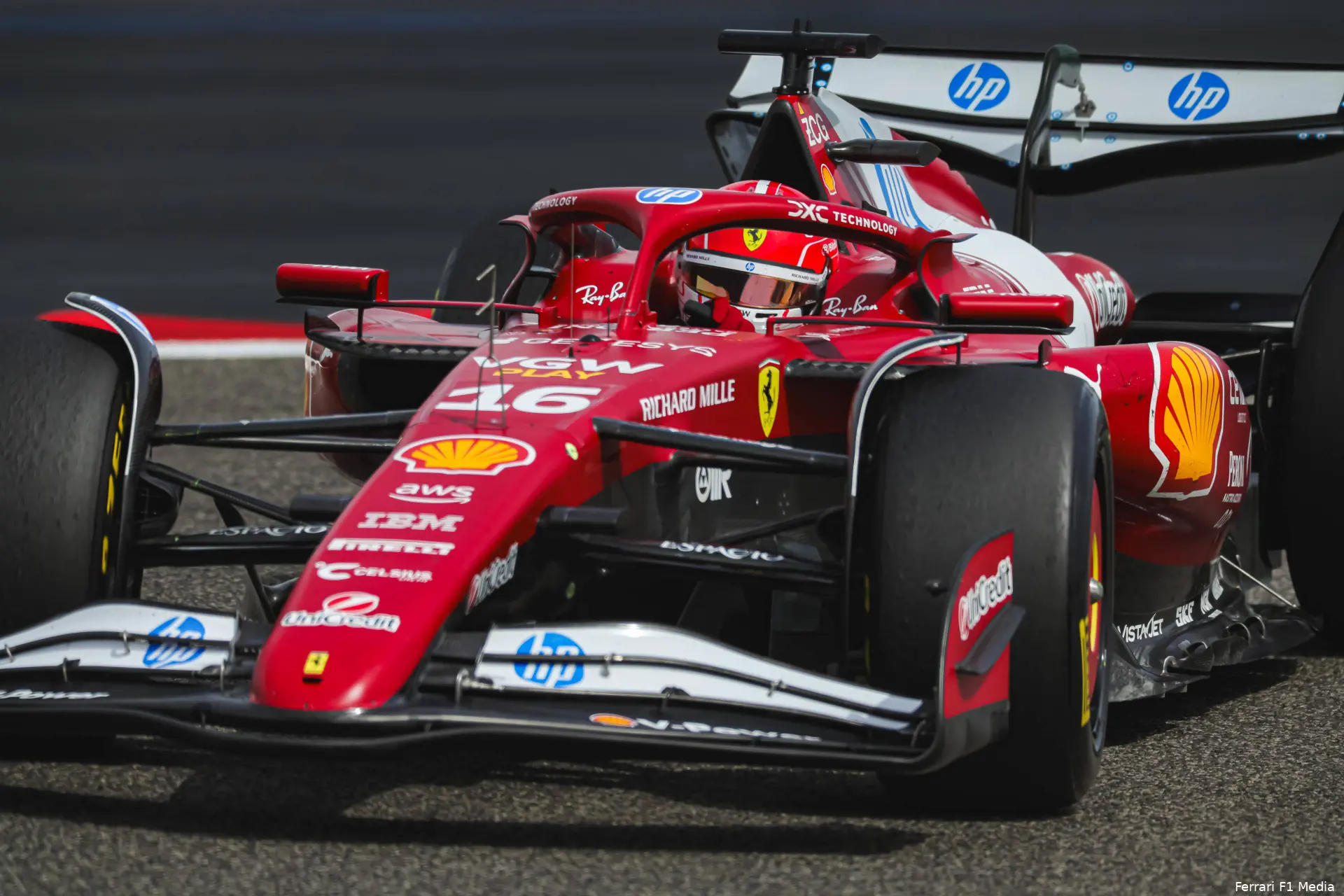 charles leclerc ferrari testdag 3 bahrein 2025 8