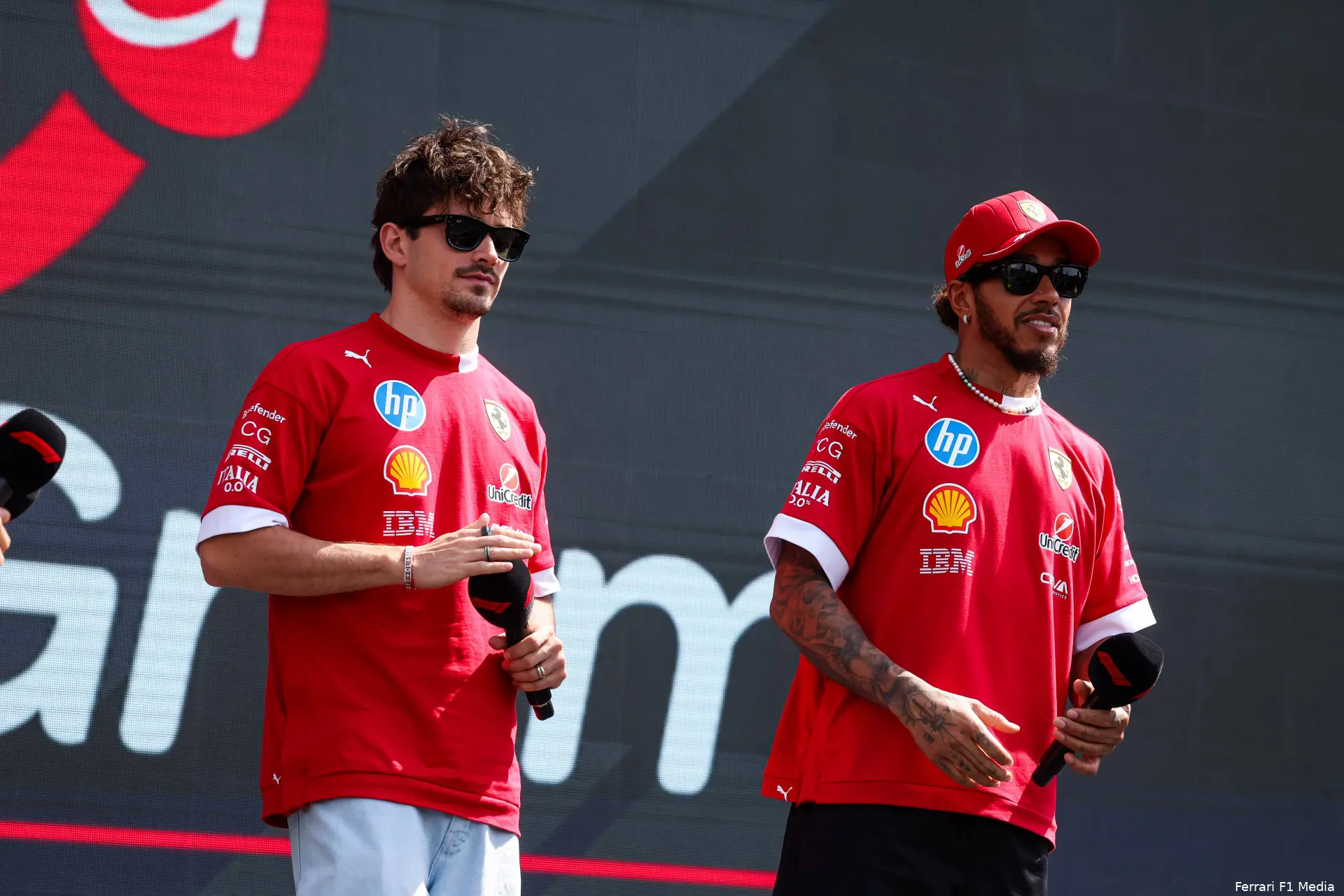 ferrari charles leclerc lewis hamilton gp saoedi arabie 2025 zaterdag