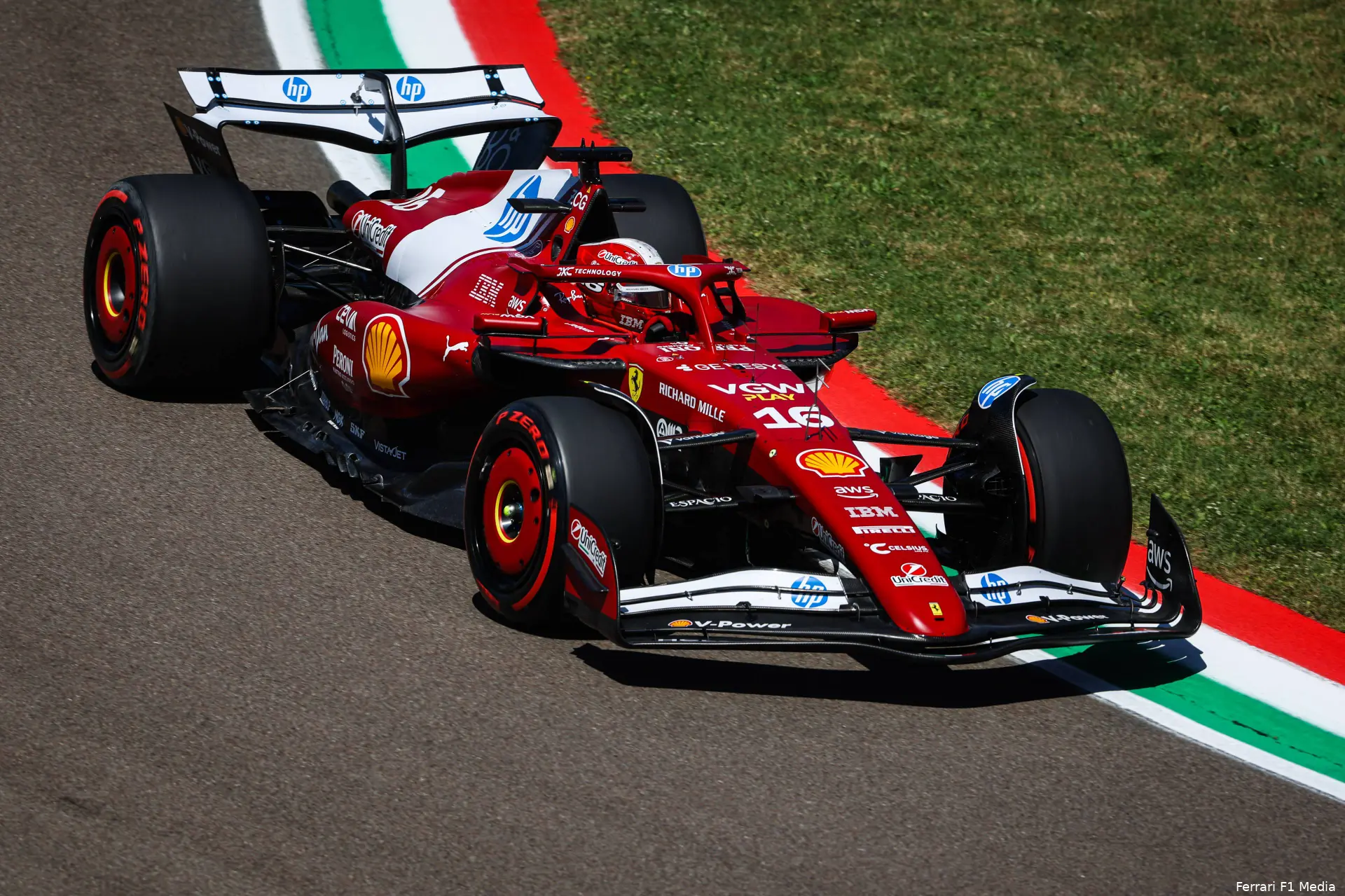 ferrari charles leclerc gp emilia romagna imola 2025 vrijdag 3