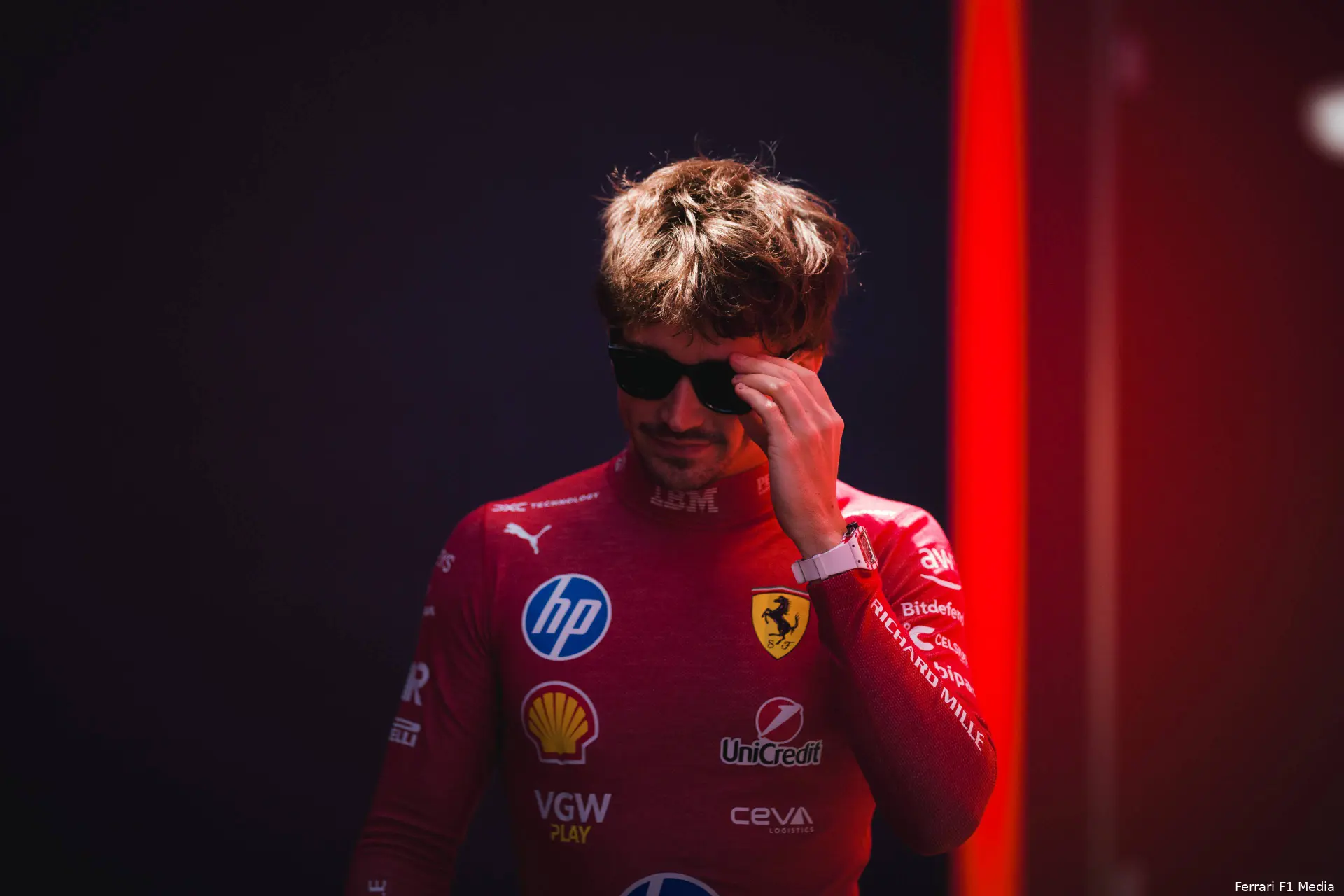 ferrari charles leclerc gp emilia romagna imola 2025 zondag