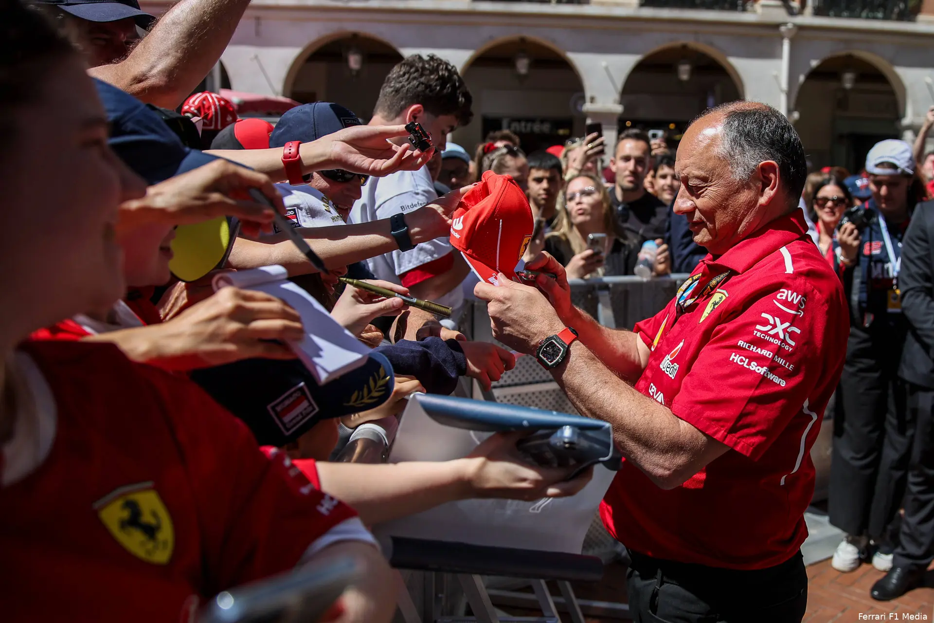 fred vasseur ferrari 2025 monaco