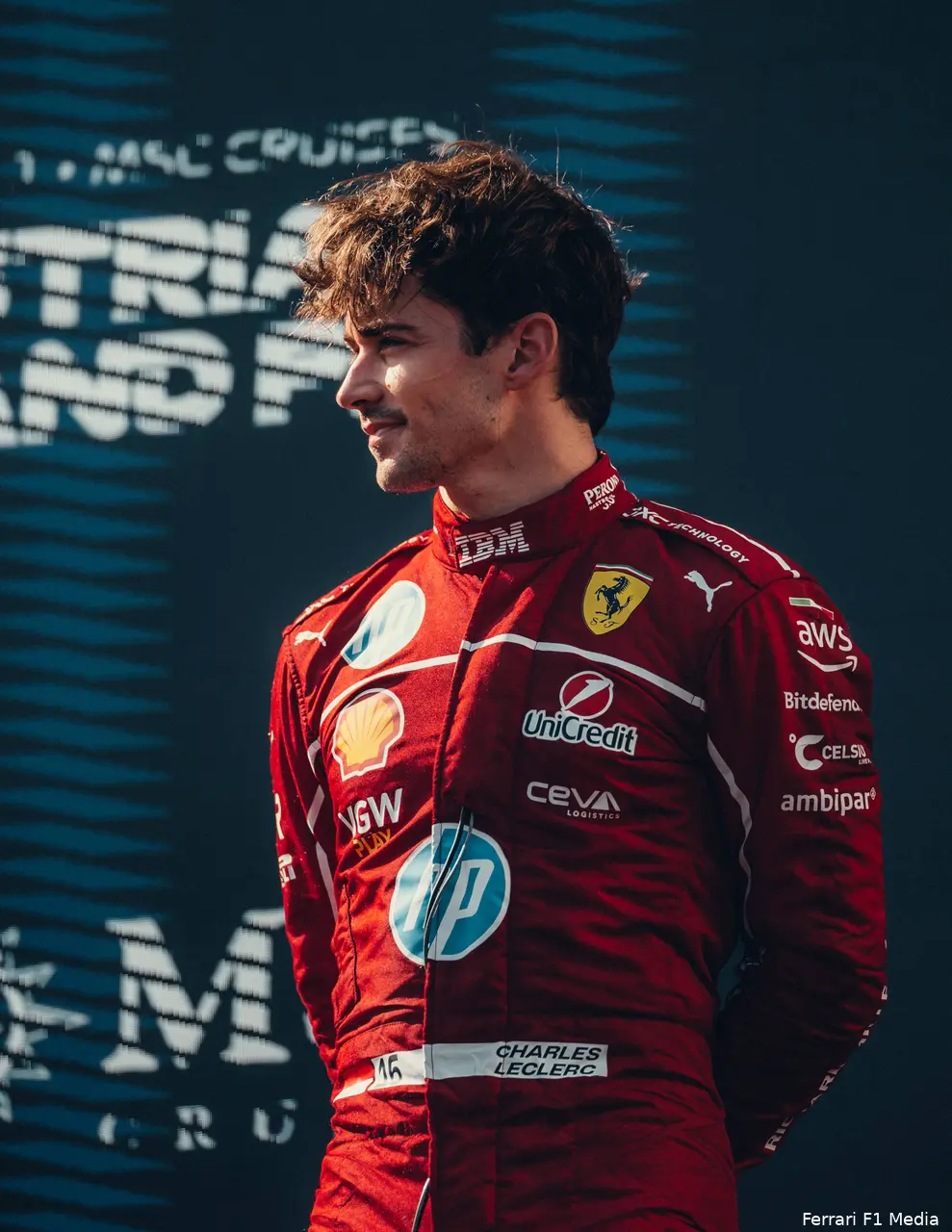 charles leclerc ferrari gp oostenrijk 2025 zondag 6