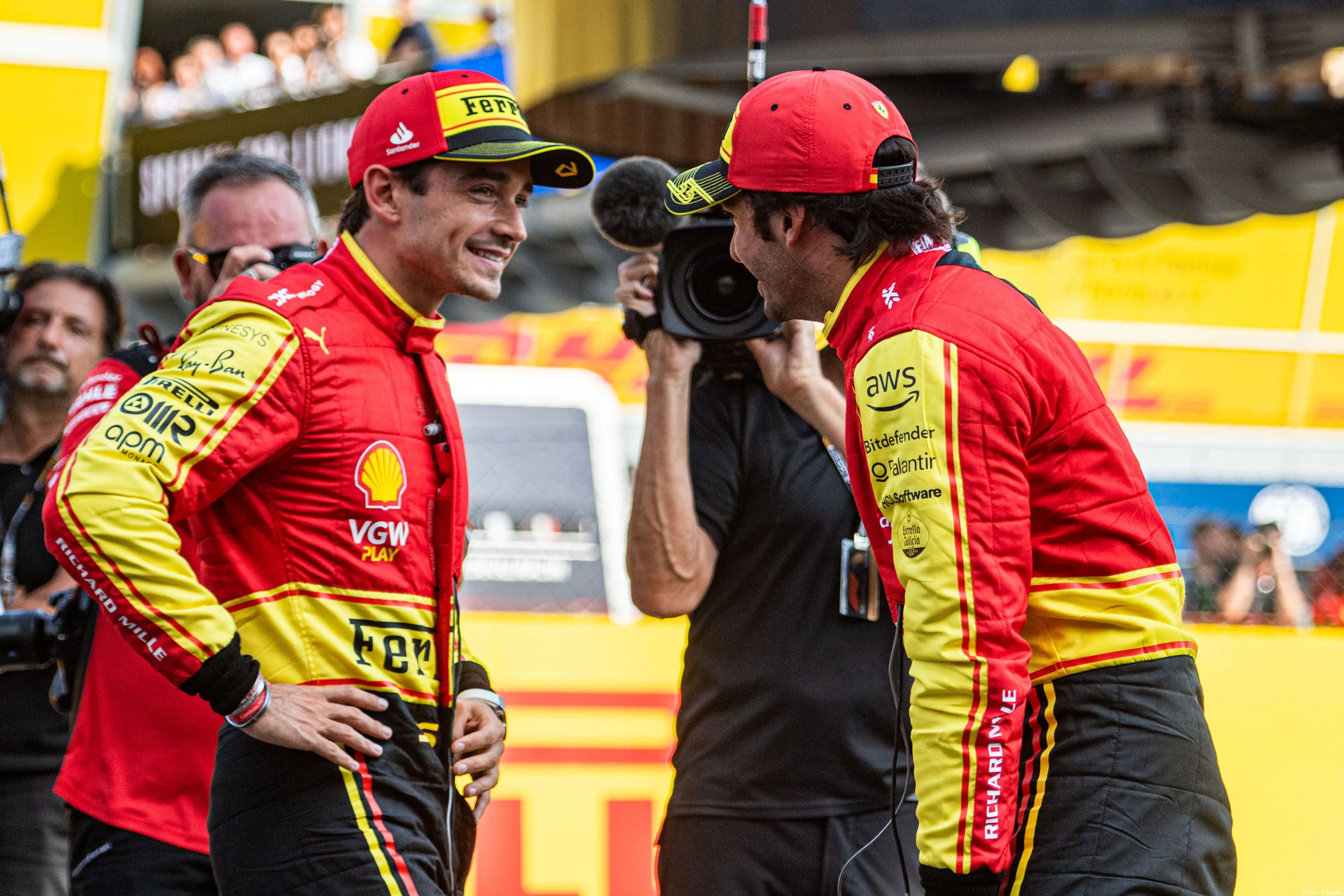 sainz carlosleclerc4 ferrari