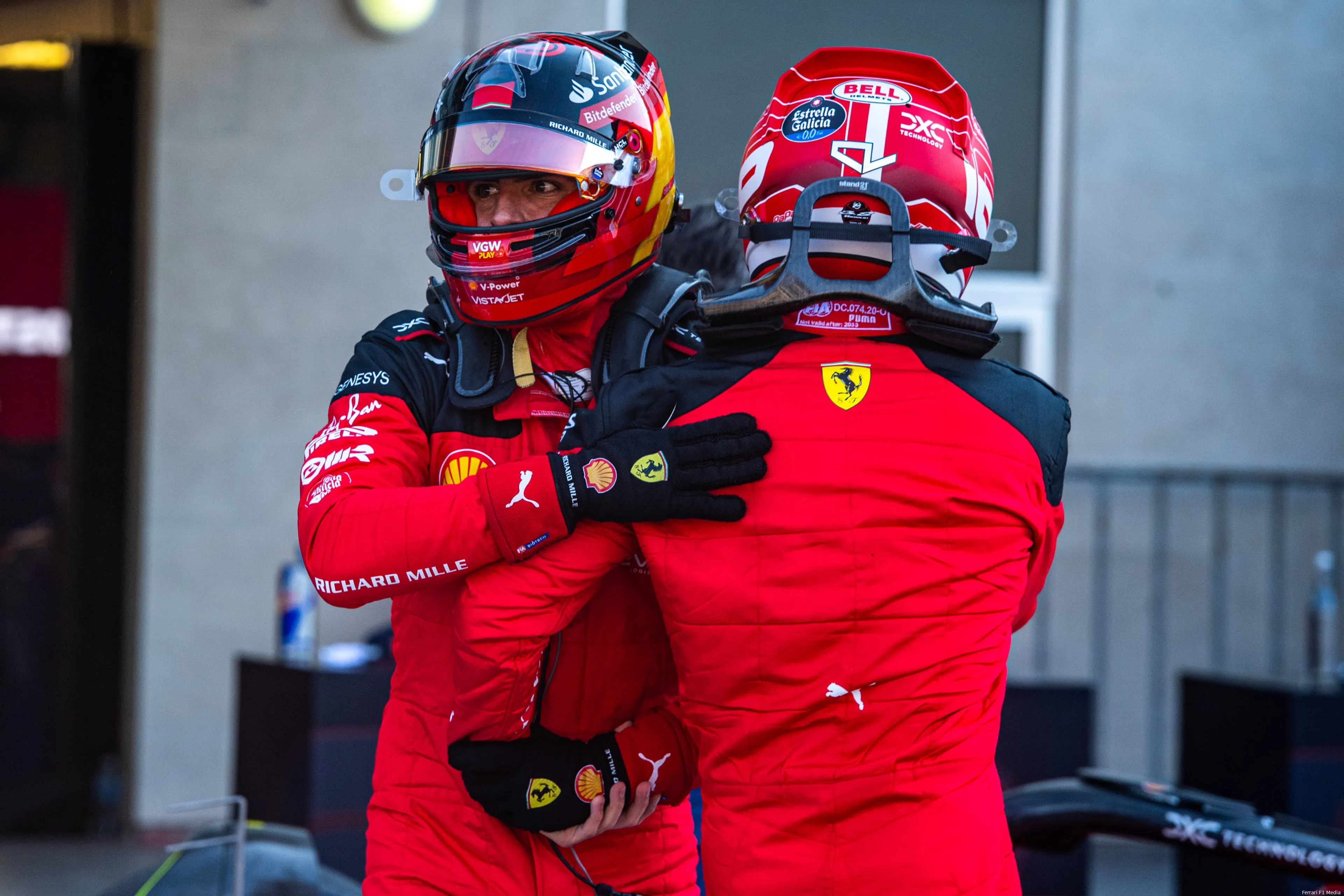 carlos sainzleclerc7 ferrari