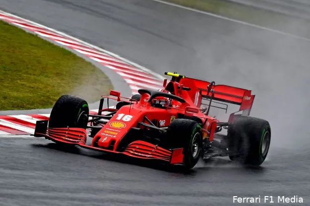 leclerc hongarije regen fp2