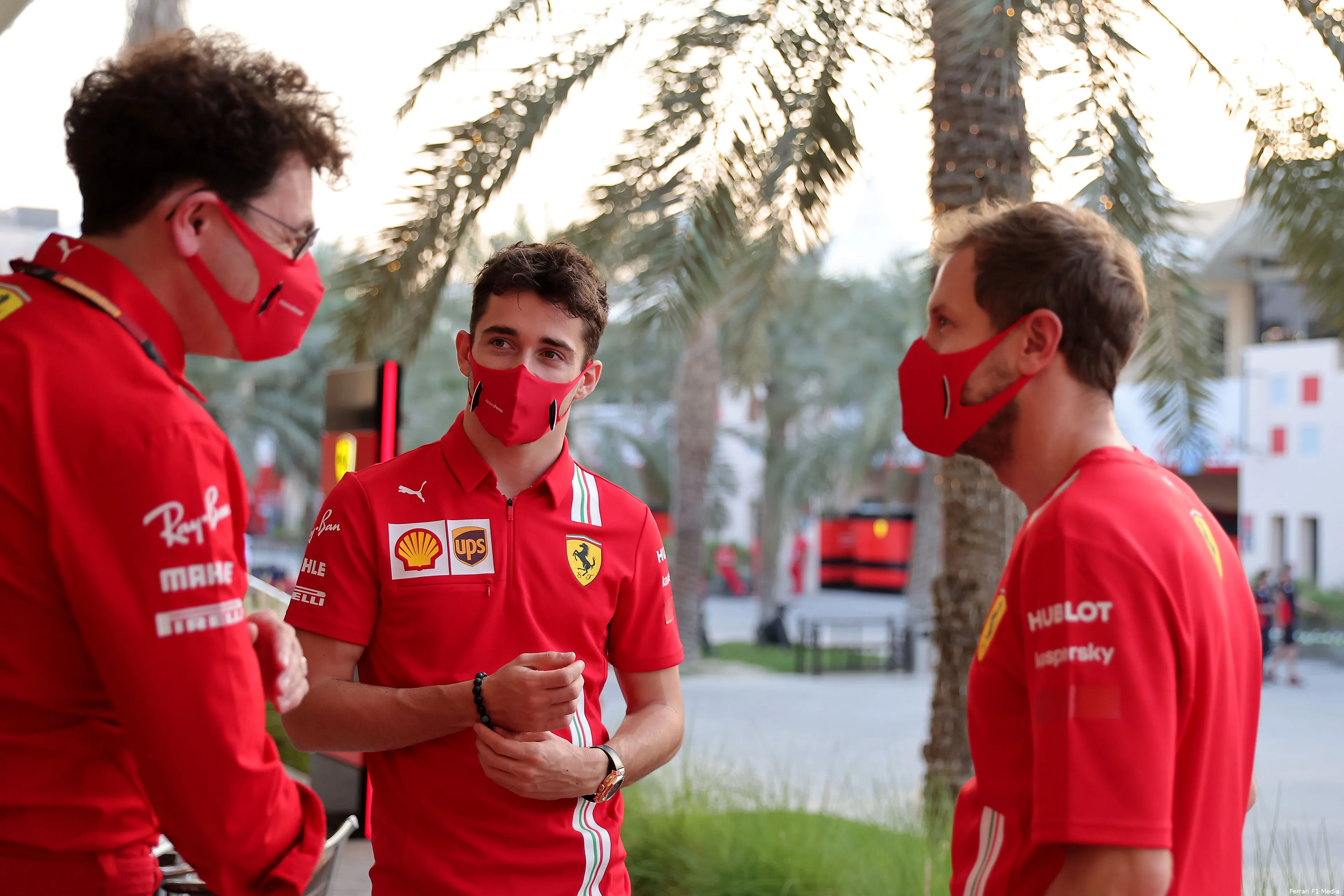 Ferrari Charles Leclerc Sebastian Vettel Mattia Binotto