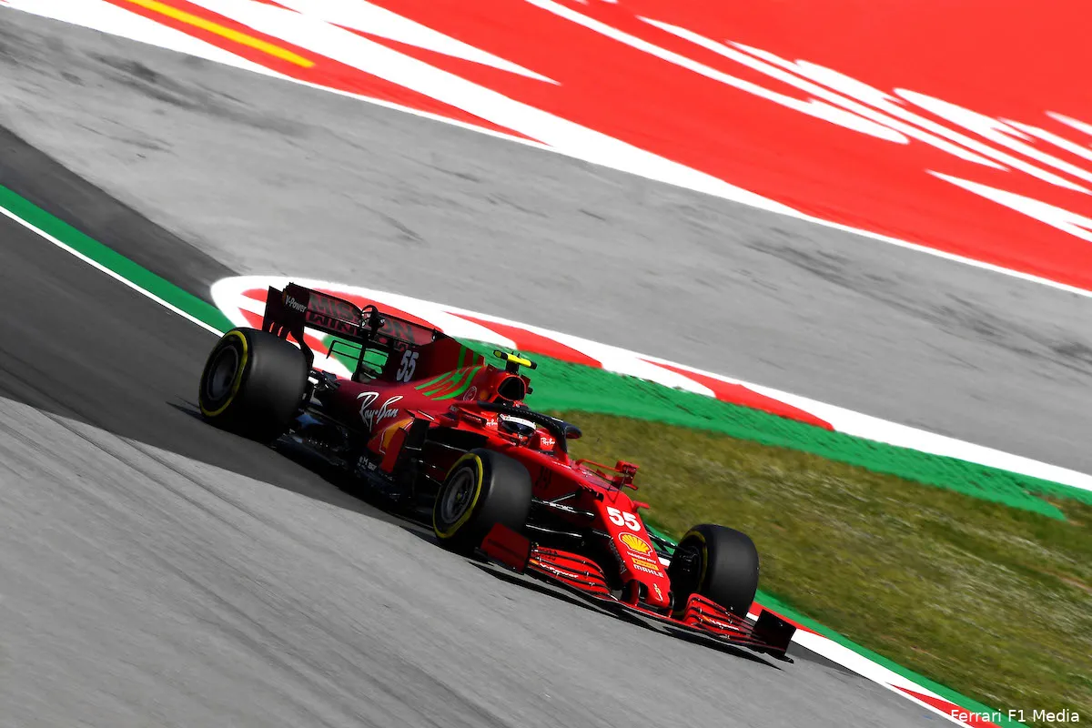 leclerc ferrari barcelona 2021