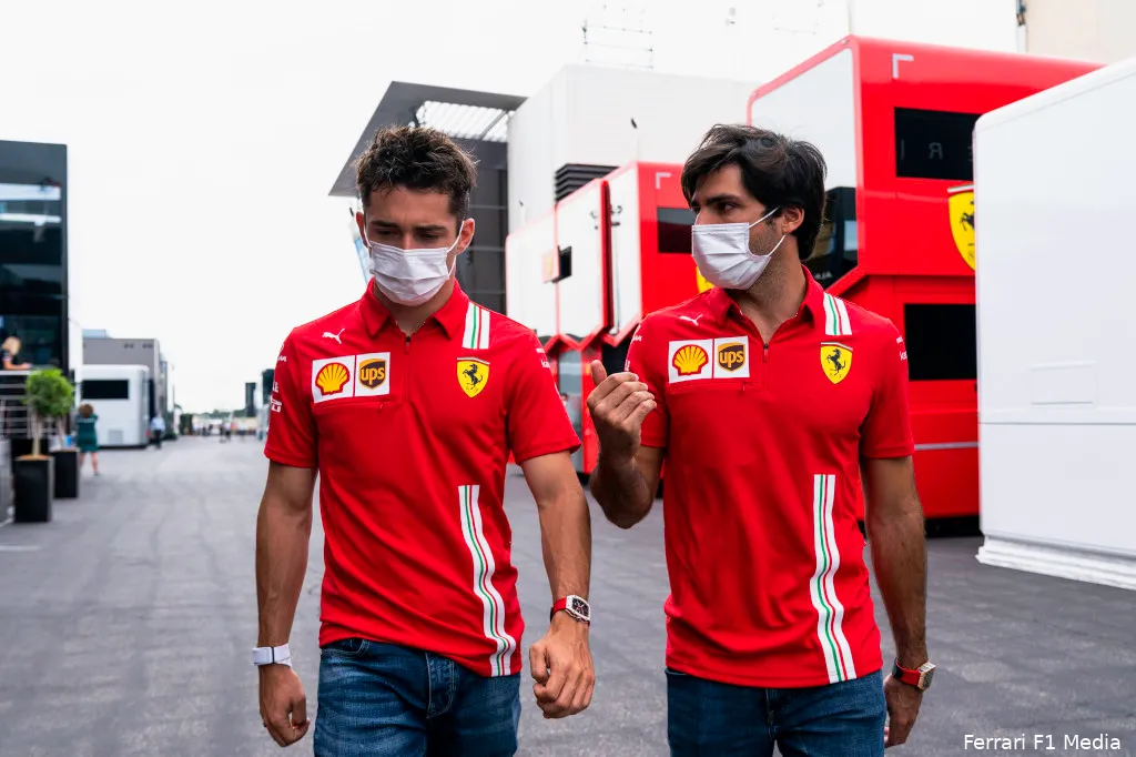 Charles Leclerc Carlos Sainz Ferrari Frankrijk