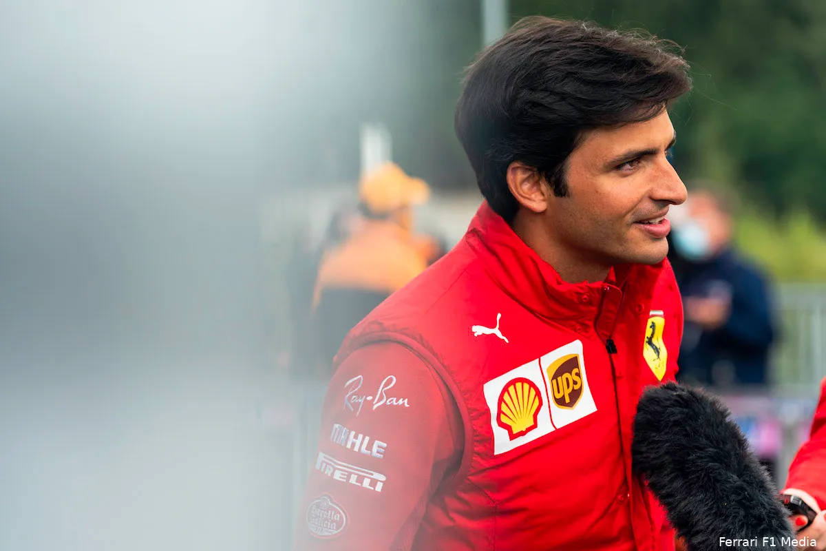 ferrari belgie sainz pitstraat interview
