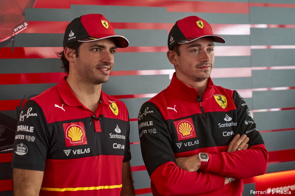 Carlos Sainz Charles Leclerc Ferrari F1 GP Mexico 2022 1