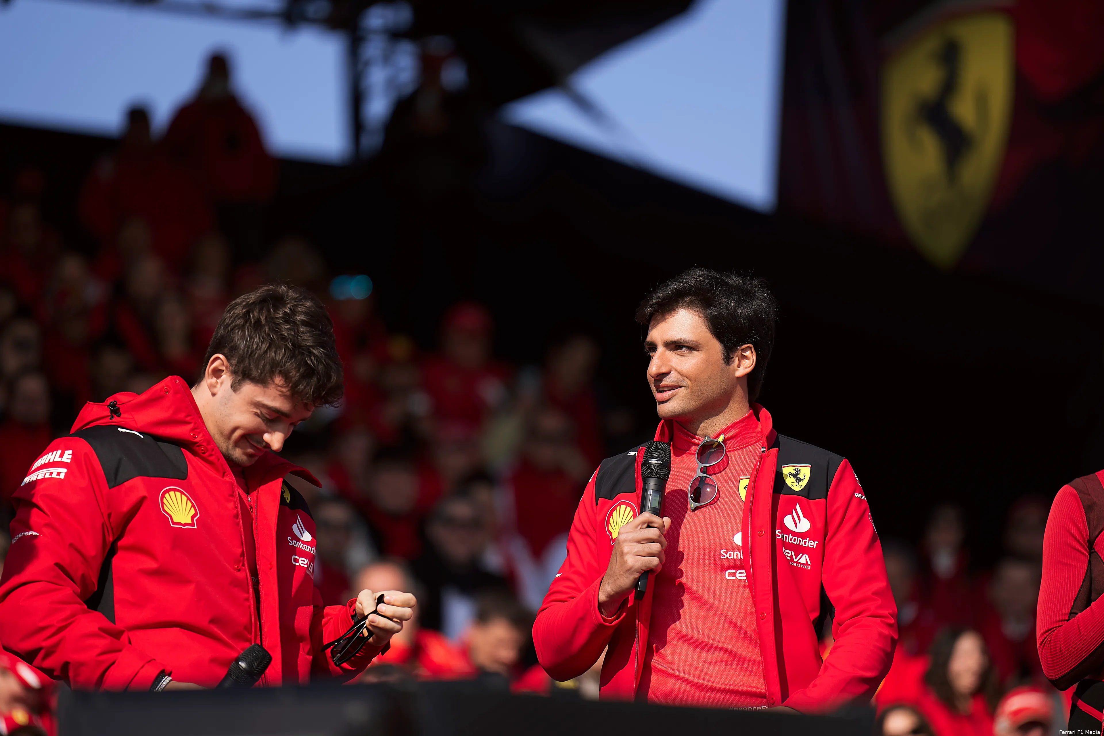 carlos sainz charles leclerc ferrari f1 2023