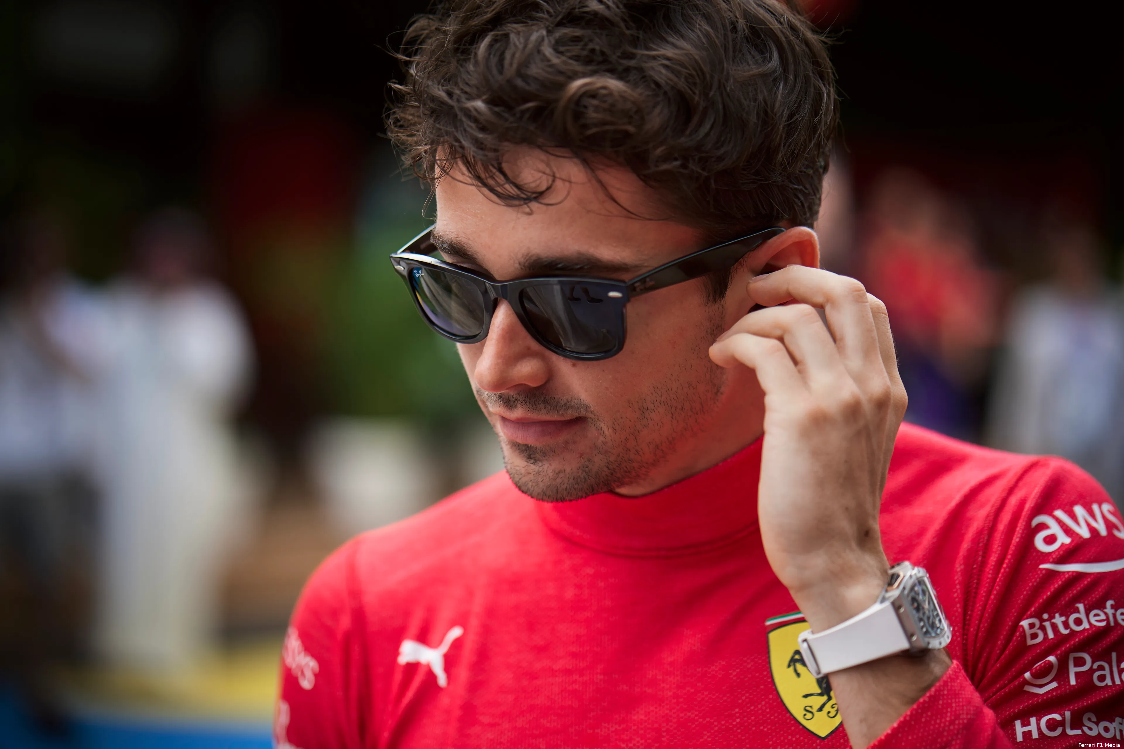 leclerc ferrari zaterdag bril jeddah 2023