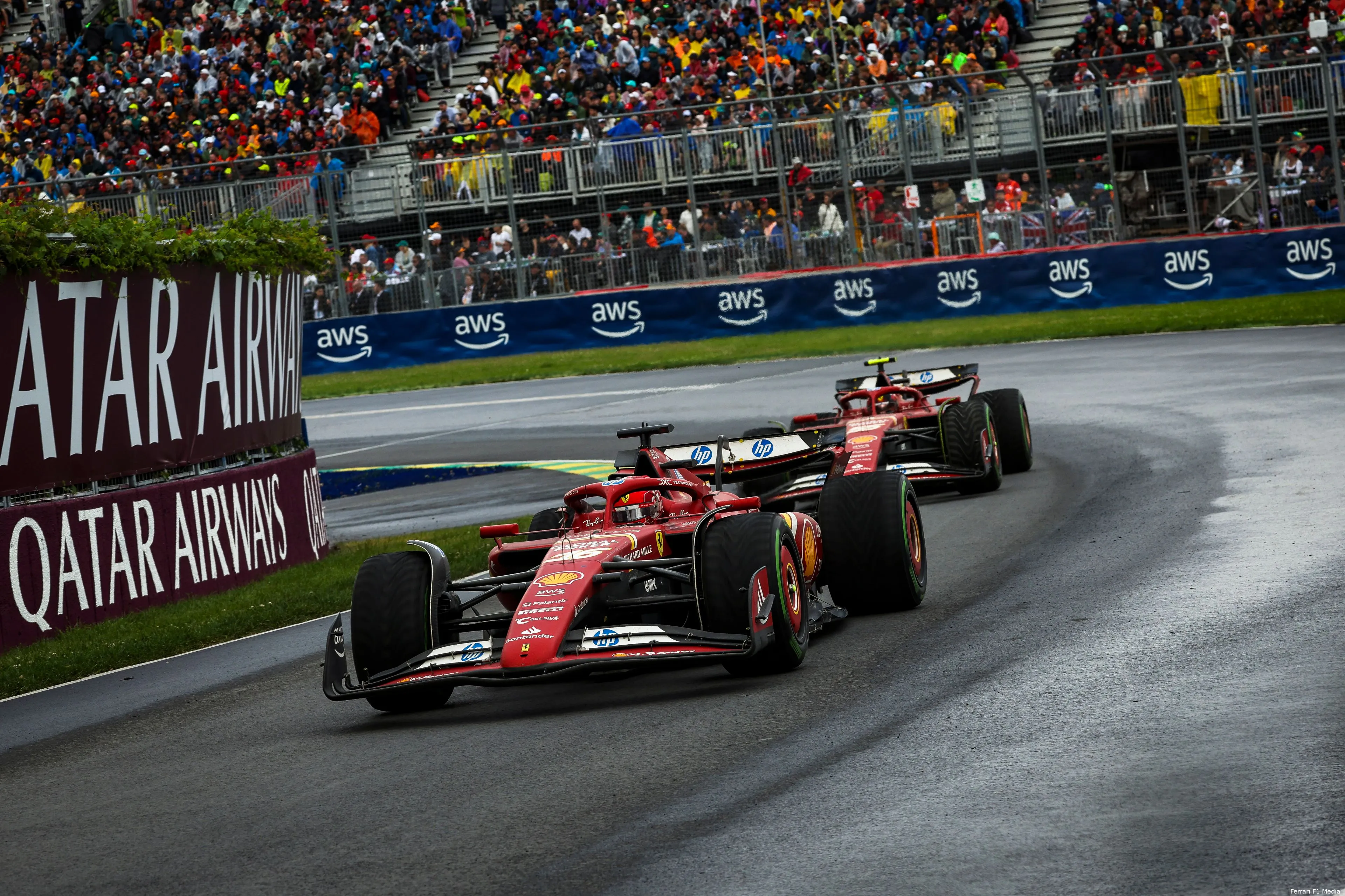 240064 scuderia ferrari canada gp race e1cb1842 9ed6 4fd8 a180 0119008af418 sainz leclerc canada 2024