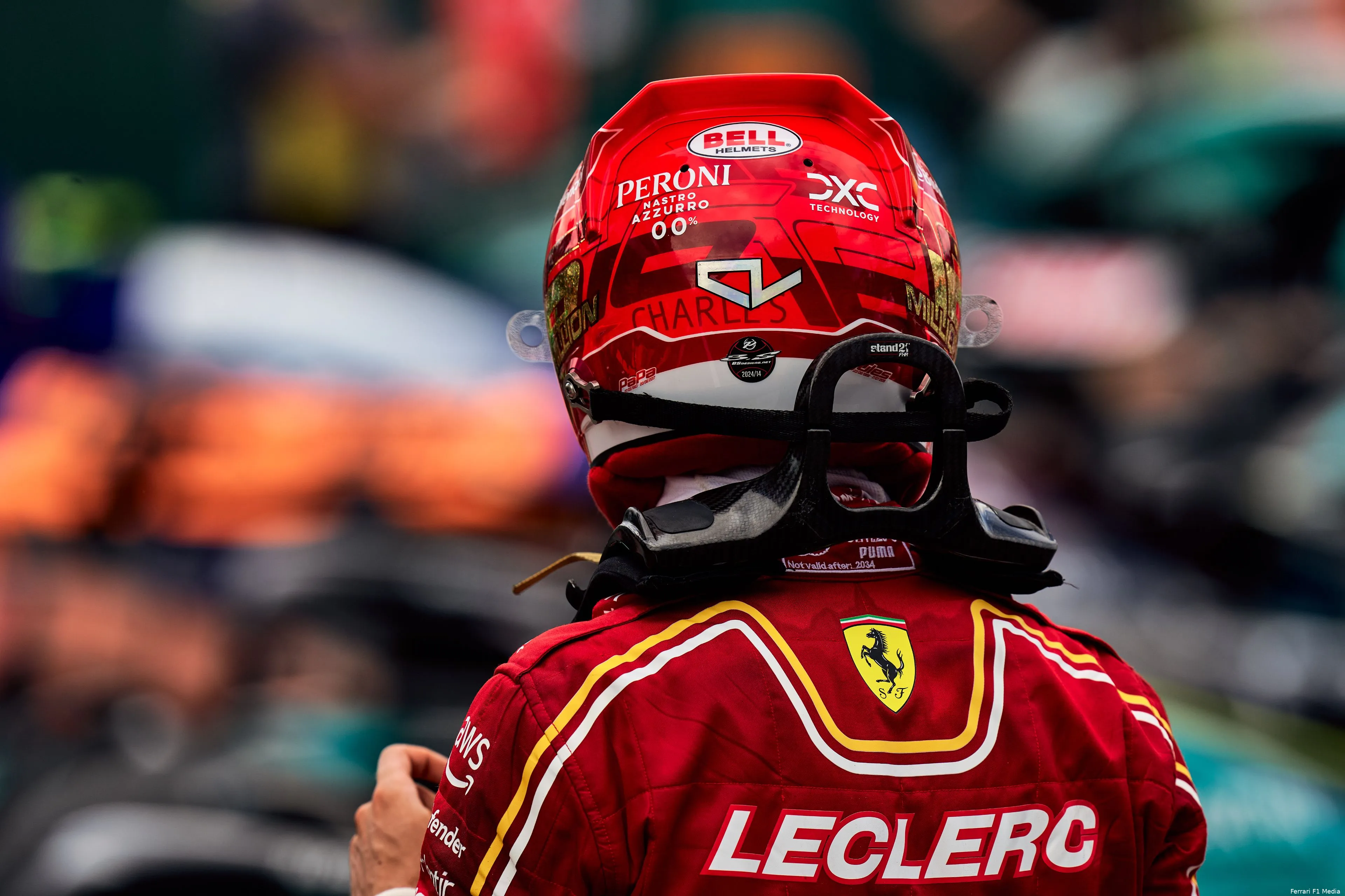 charles leclerc ferrari spanje race