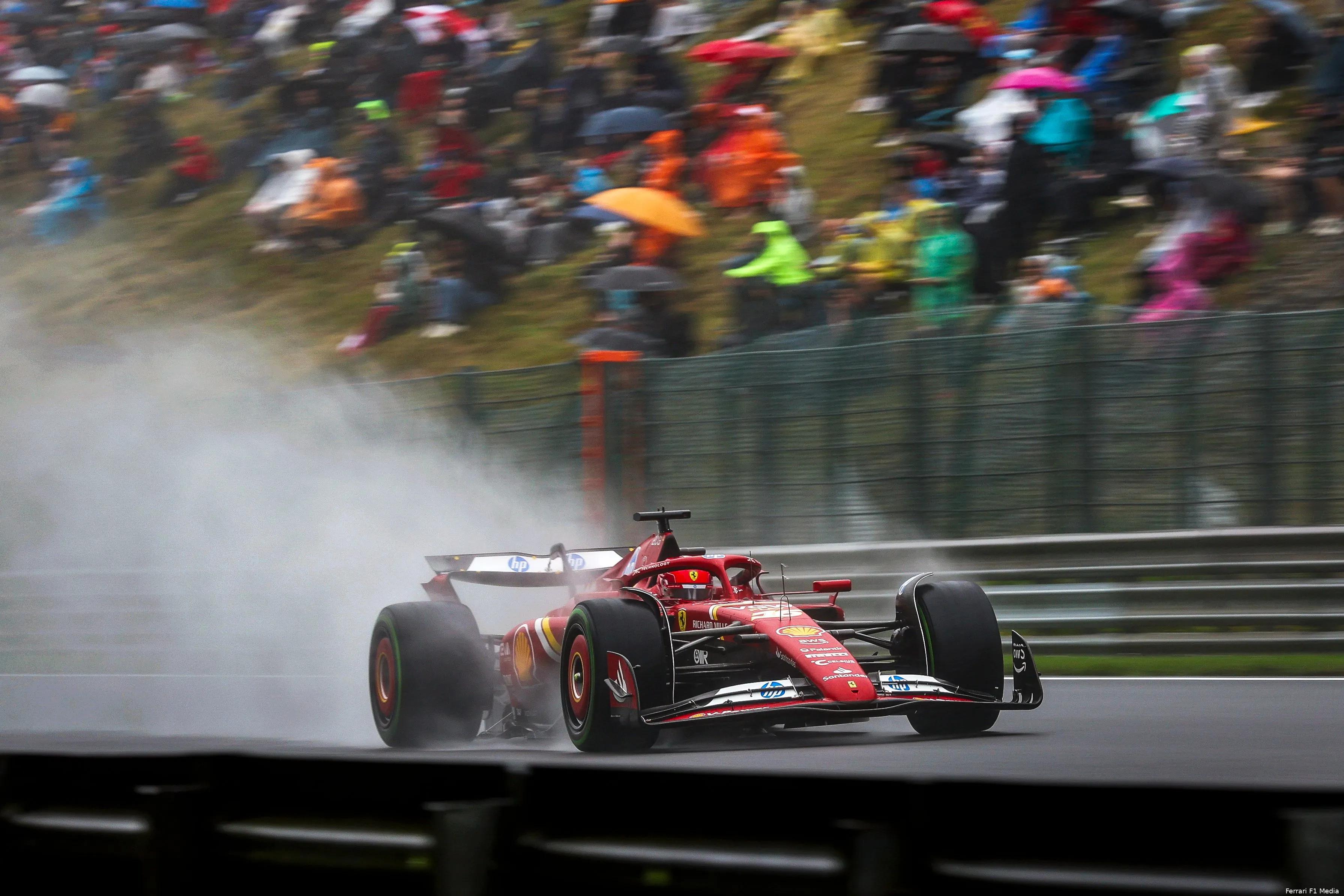 Onverwachte P2 van Charles Leclerc in kwalificatie, Grand Prix van België, Circuit de Spa-Francorchamps, 2024.