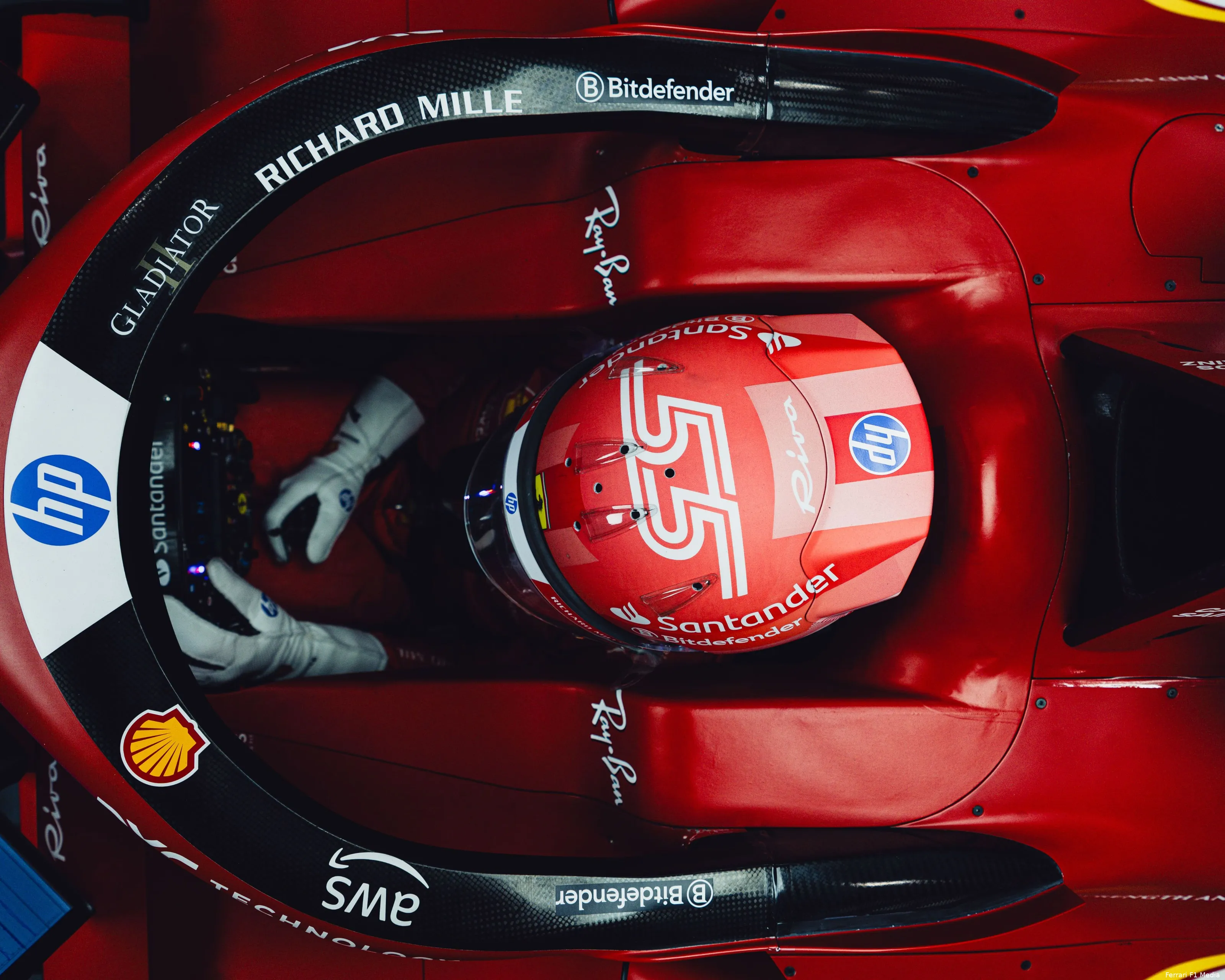 carlos sainz ferrari las vegas helm 12813 12
