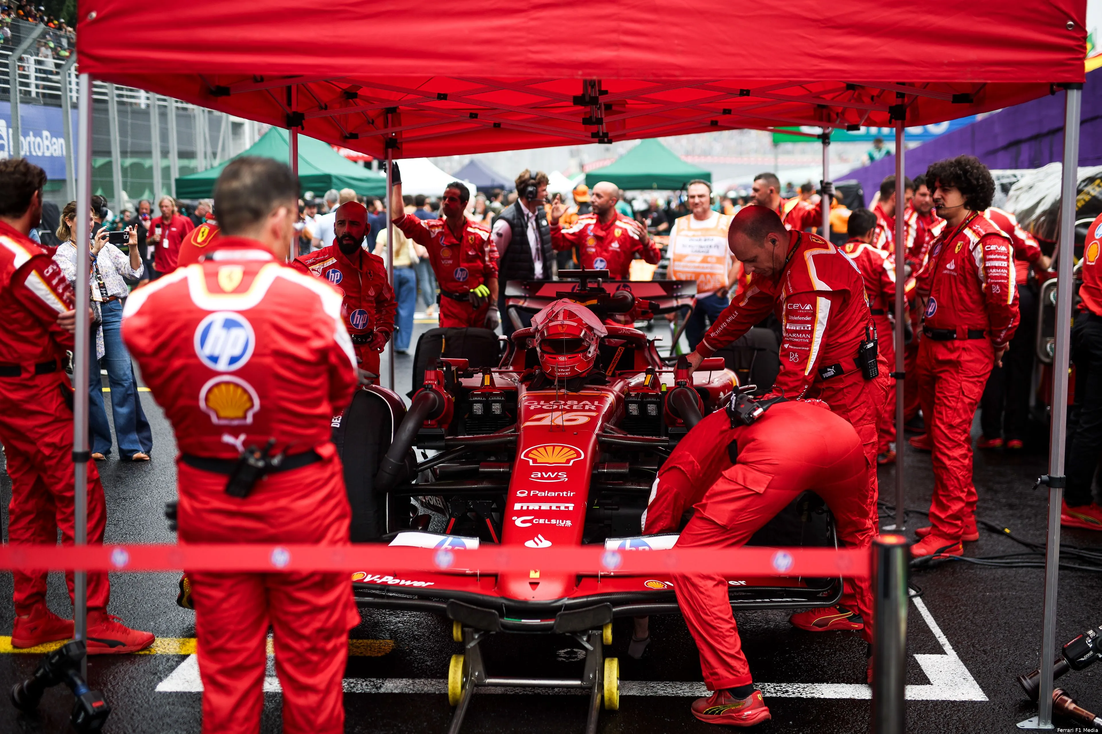 charles leclerc 2024 ferrari zondag racedag brazilie