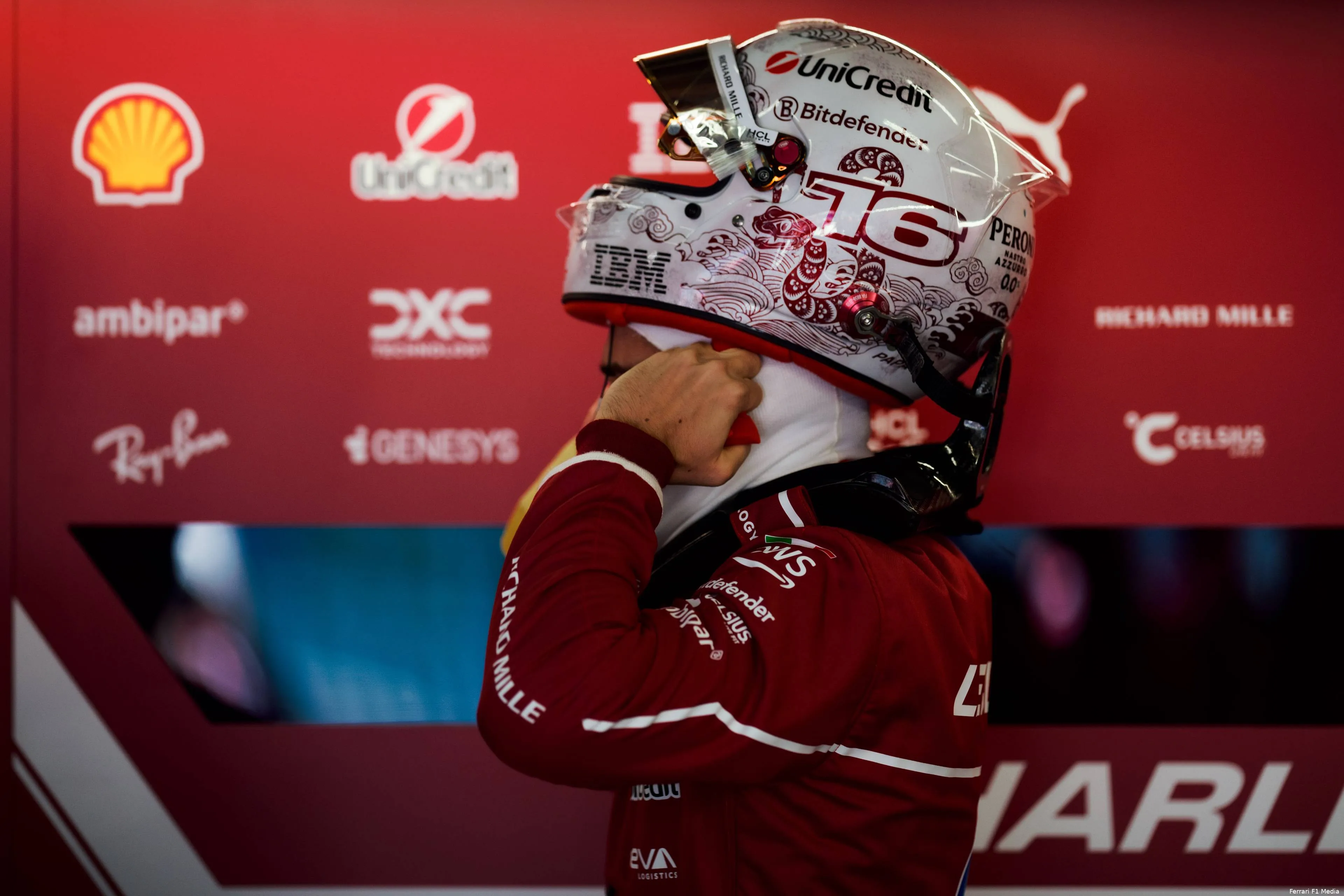 charles leclerc china 2025 zaterdag ferrari